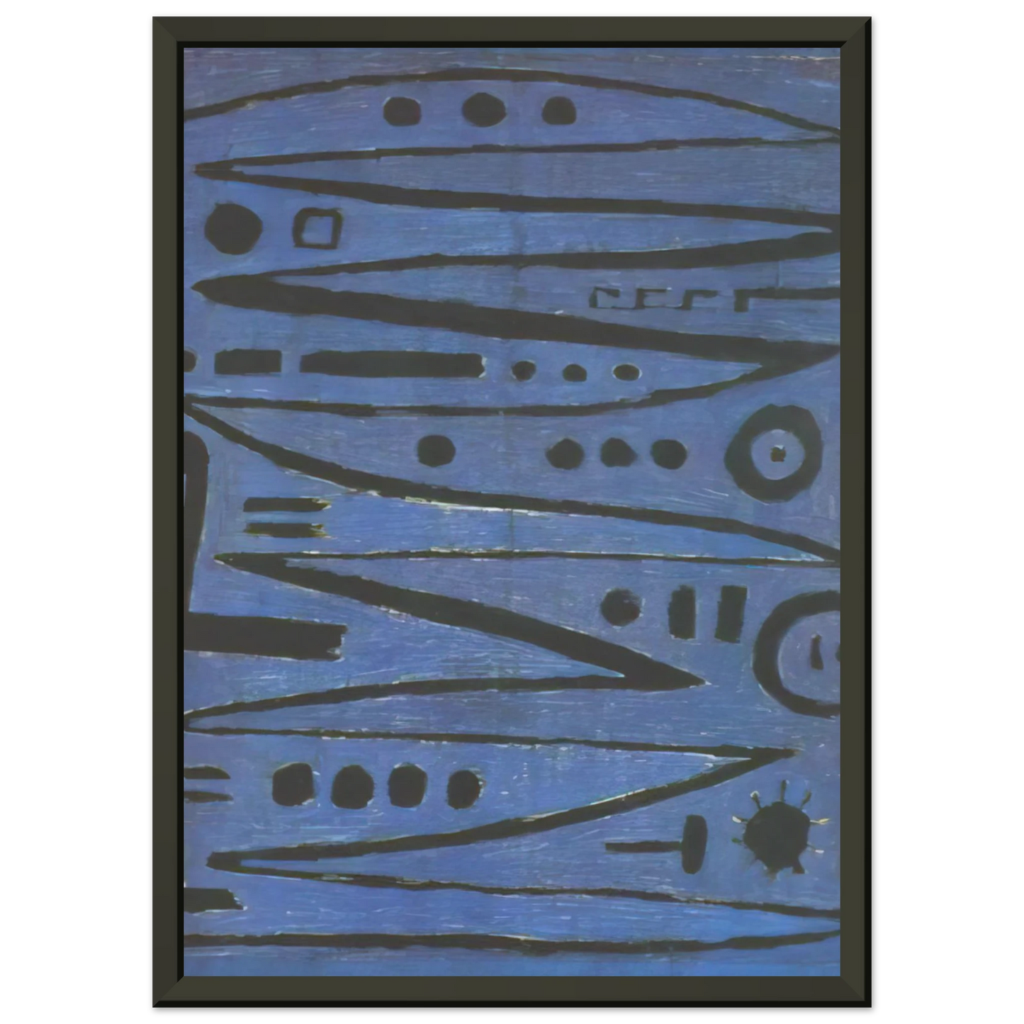 Paul Klee  HEROIC FIDDLING 1938 Framed Art Print  - Aluminum Frame - 60x80 cm / 24x32 inches