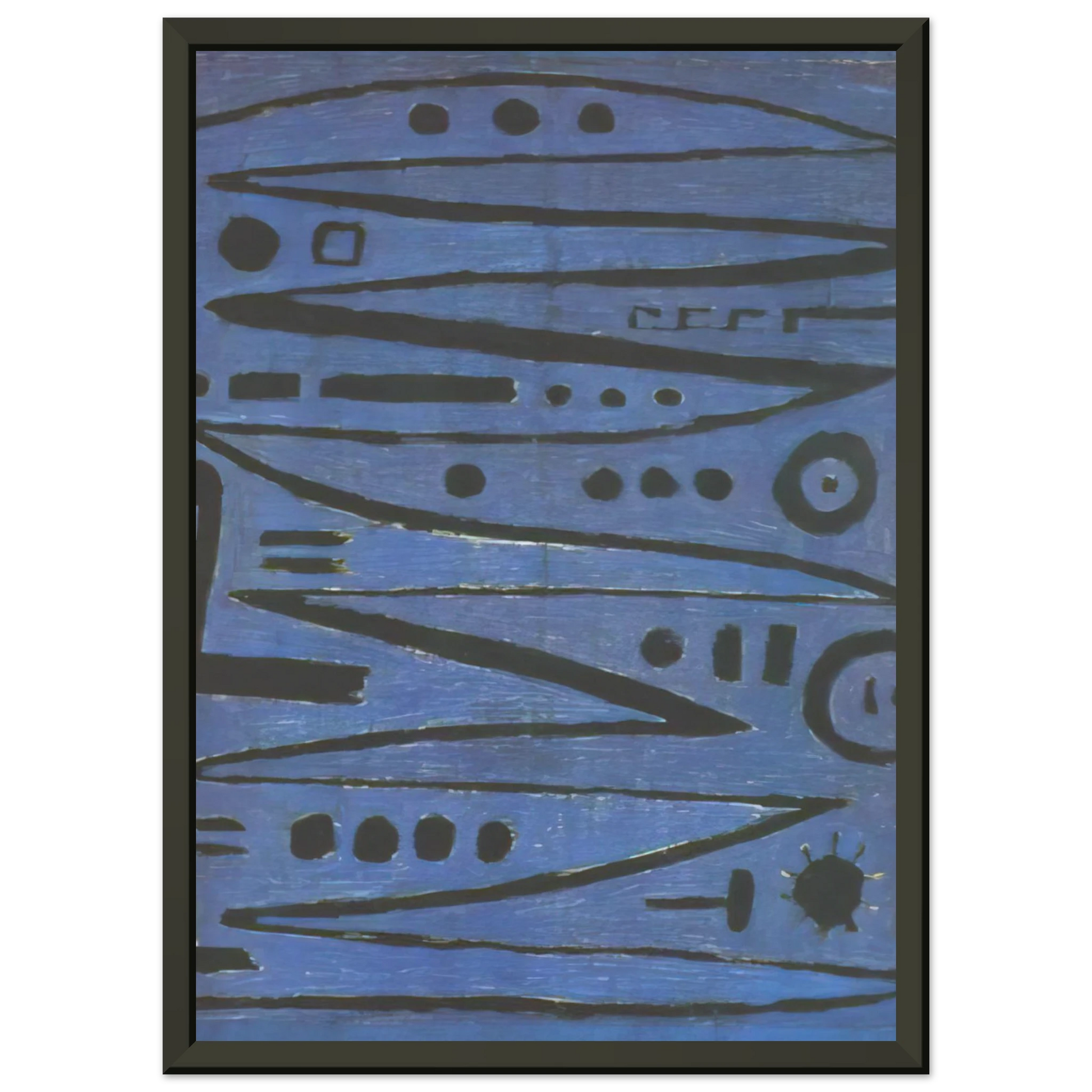 Paul Klee  HEROIC FIDDLING 1938 Framed Art Print  - Aluminum Frame - 60x80 cm / 24x32 inches
