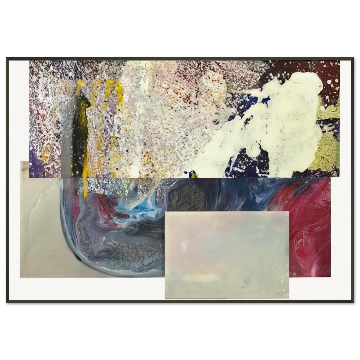 Sam Gilliam Newly Little Framed Art Print - Aluminum Frame - 21x29.7 cm / 8x12"