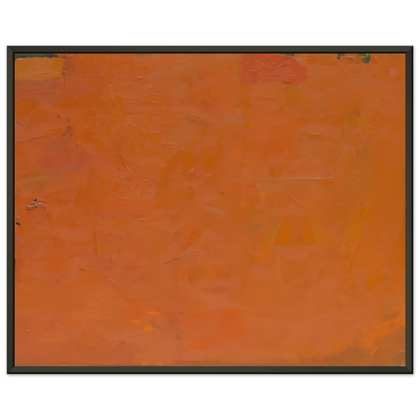 Robert Ryman Untitled Orange Painting Framed Art Print - Aluminum Frame - 40x50 cm / 16x20 inches