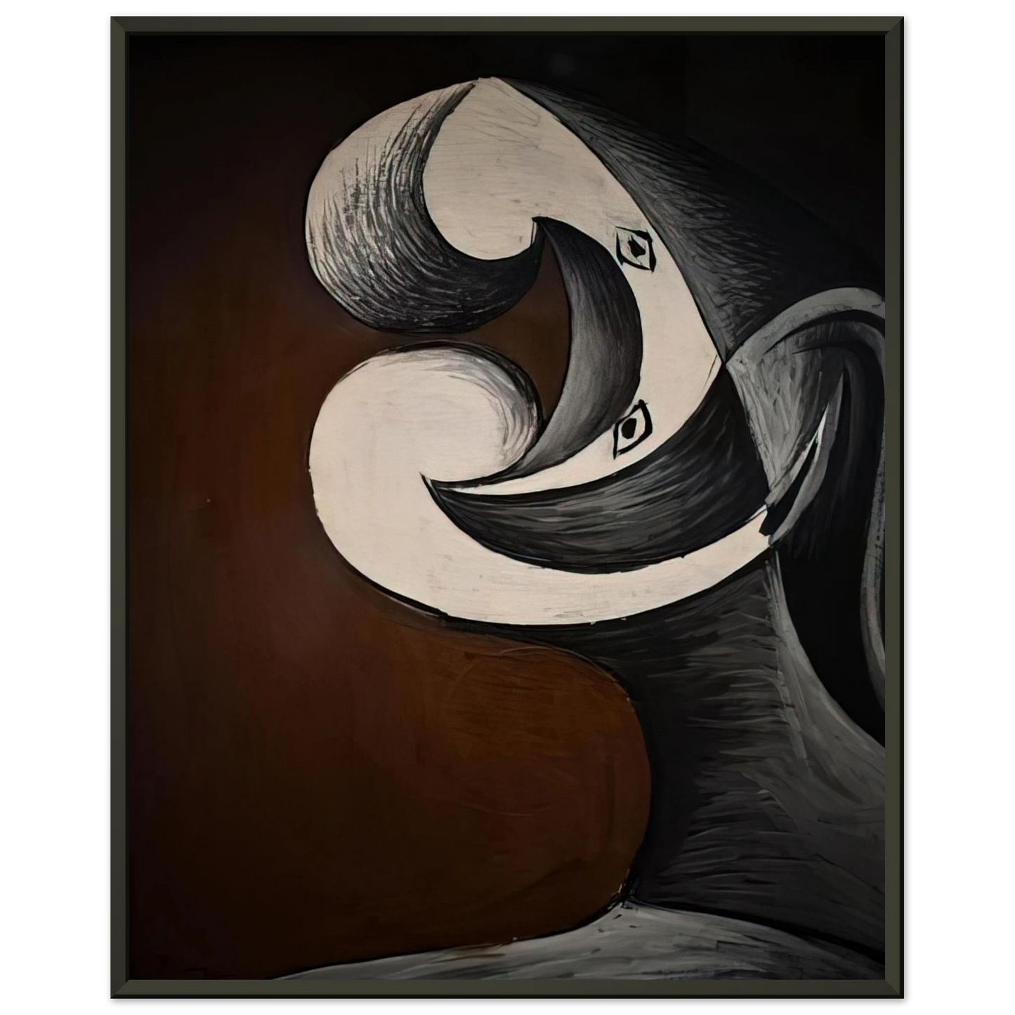 Pablo Picasso Abstraction Head 1930 Framed Art Print - Aluminum Frame - 40x50 cm / 16x20 inches