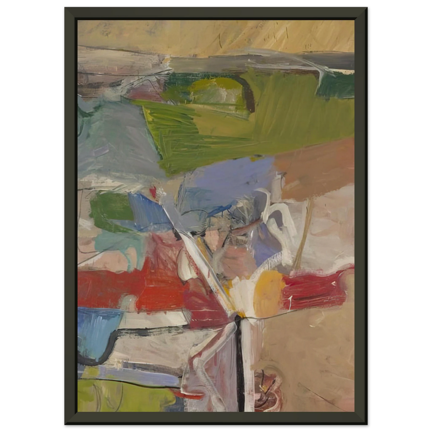 Richard Diebenkorn Berkeley 23 Framed Art Print - Aluminum Frame - 60x80 cm / 24x32 inches