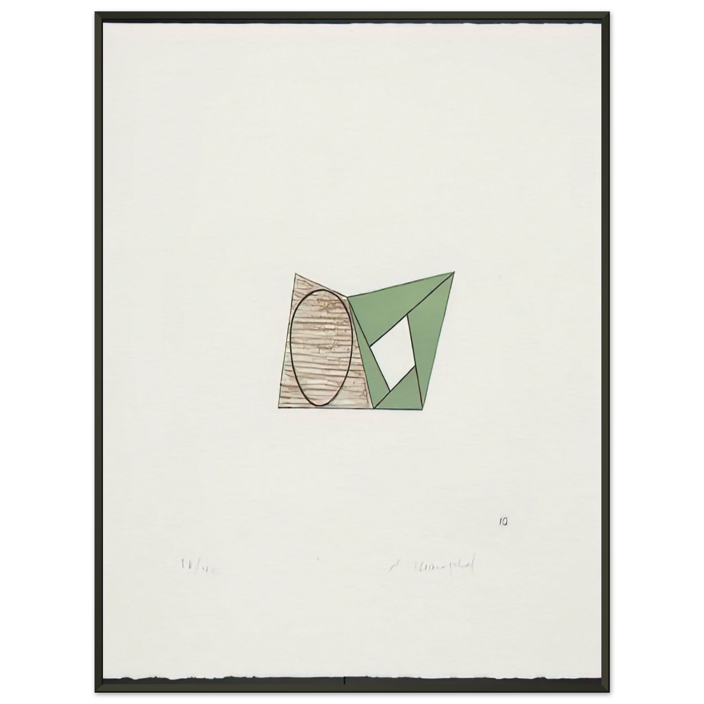 Robert Mangold PAGES 10 1989 Framed Art Print - Aluminum Frame - 60x80 cm / 24x32 inches