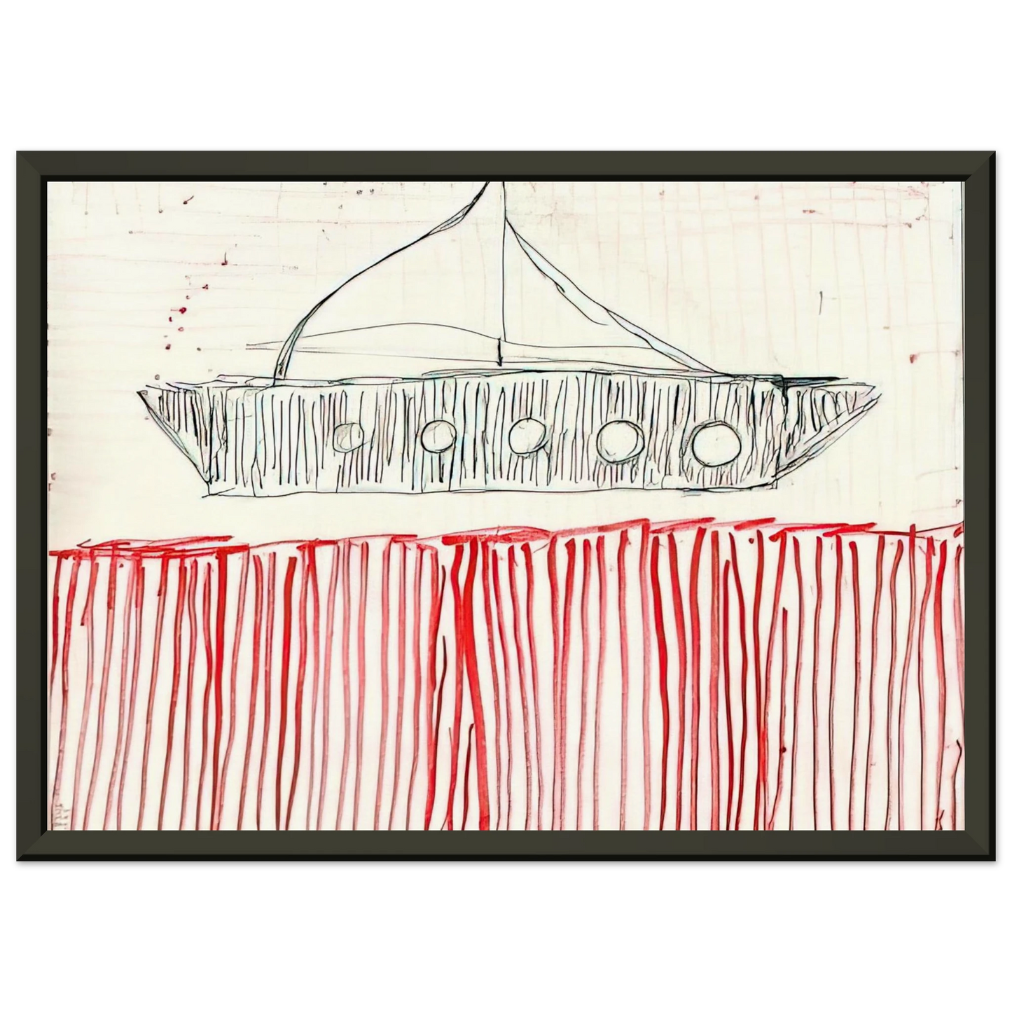 Louise Bourgeois BE CALME OCTOBER 1ST 31ST 2004 0 Framed Art Print - Aluminum Frame - 70x100 cm / 28x40 inches