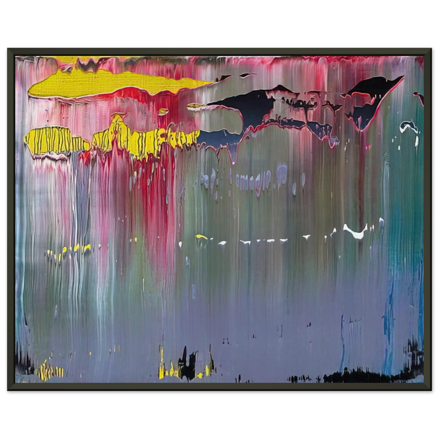 Gerhard Richter ABSTRACT PICTURE Framed Art Print - Aluminum Frame - 40x50 cm / 16x20 inches