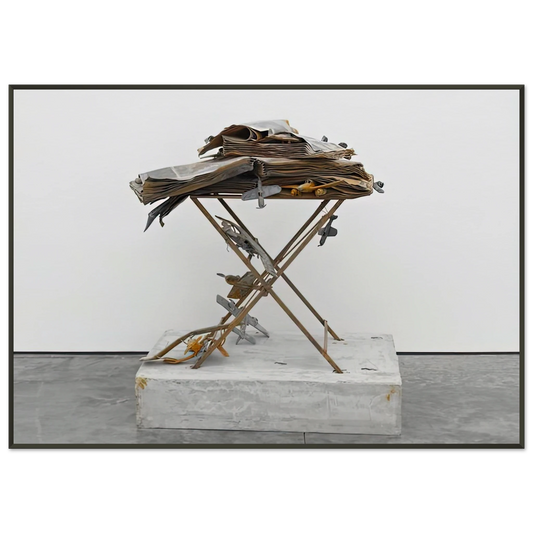 Anselm Kiefer  DAT ROSA MIEL APIBUS 2009 Framed Art Print  - Aluminum Frame - 21x29.7 cm / 8x12"