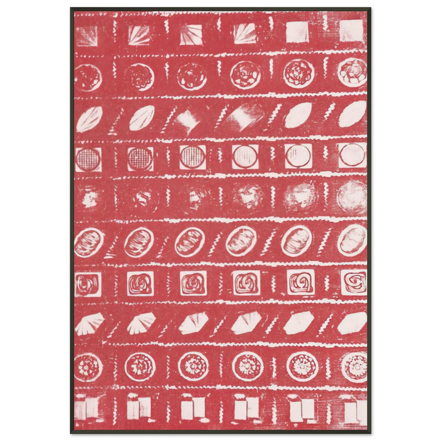 Andy Warhol Candy Box Framed Art Print - Aluminum Frame - 21x29.7 cm / 8x12"