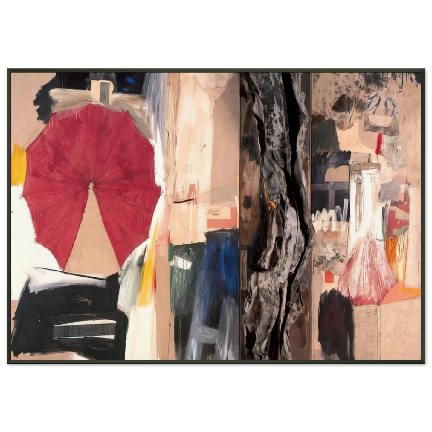 Robert Rauschenberg ALLEGORY 1960 Framed Art Print - Aluminum Frame - 21x29.7 cm / 8x12"