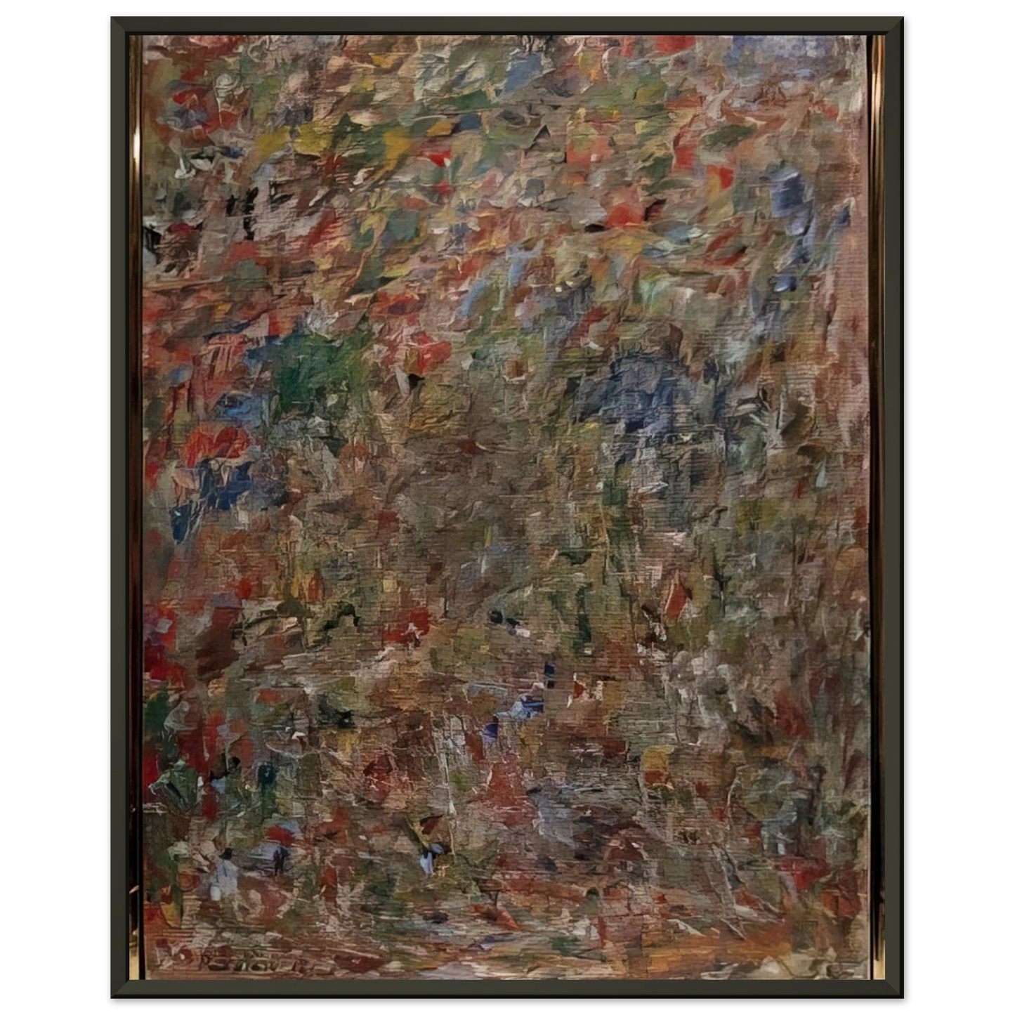 Milton Resnick ABSTRACTION 1963 Framed Art Print - Aluminum Frame - 40x50 cm / 16x20 inches