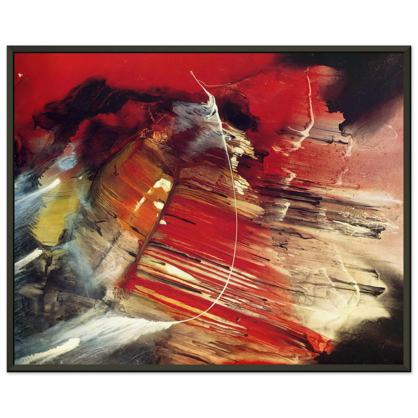 Paul Jenkins Dakota Ridge Framed Art Print - Aluminum Frame - 40x50 cm / 16x20 inches