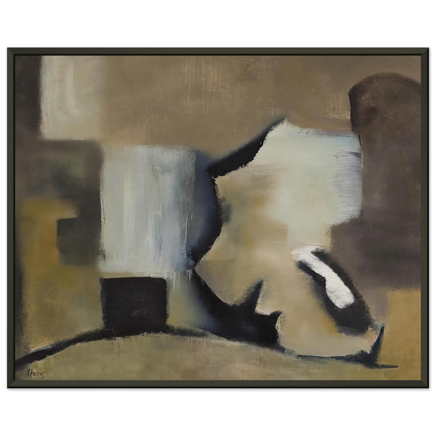 Theodoros Stamos Beyond Emperors 1952 Framed Art Print - Aluminum Frame - 60x80 cm / 24x32 inches