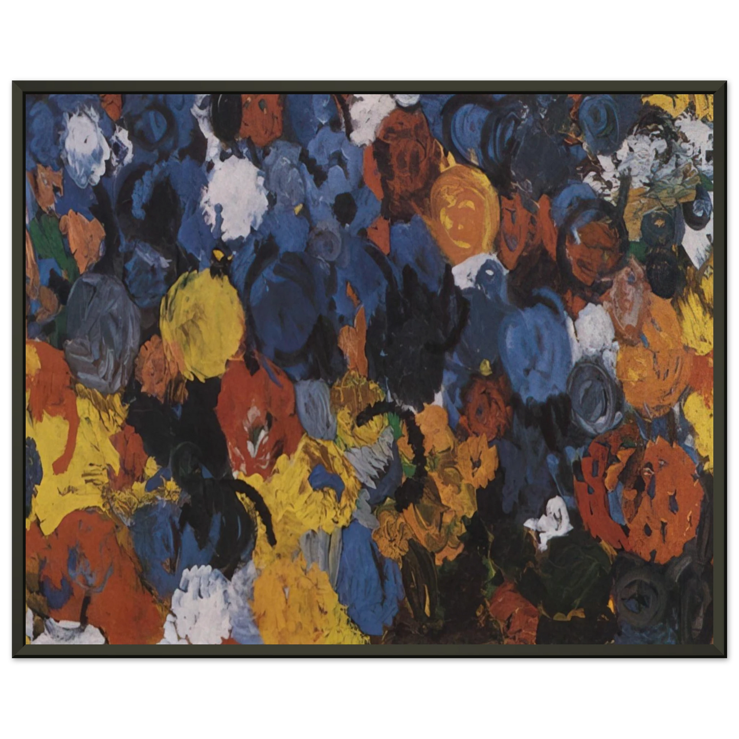 Ernst Wilhelm Nay Blue Flood 1960 Framed Art Print - Aluminum Frame - 40x50 cm / 16x20 inches