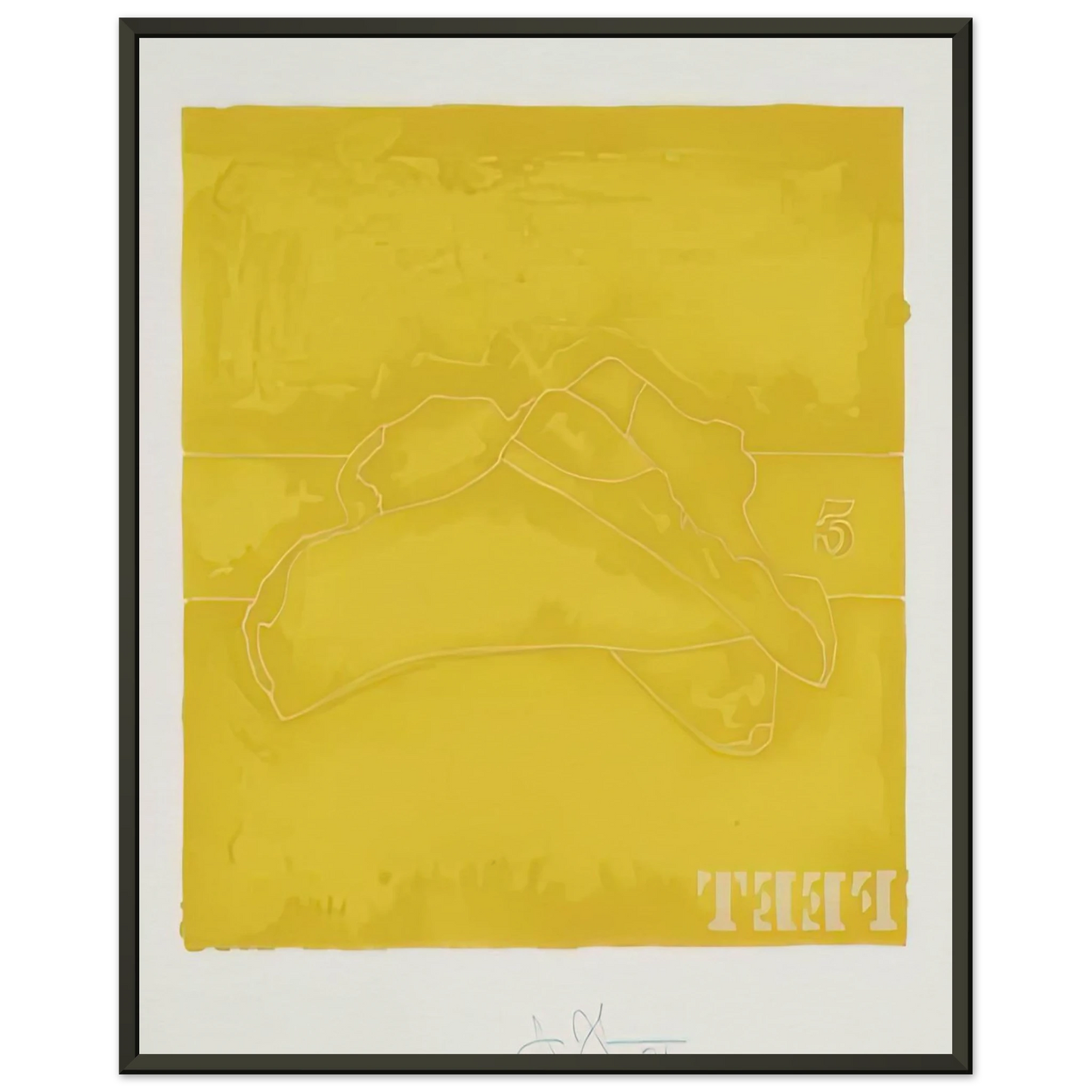 Jasper Johns FEET 1974 Framed Art Print - Aluminum Frame - 70x100 cm / 28x40 inches