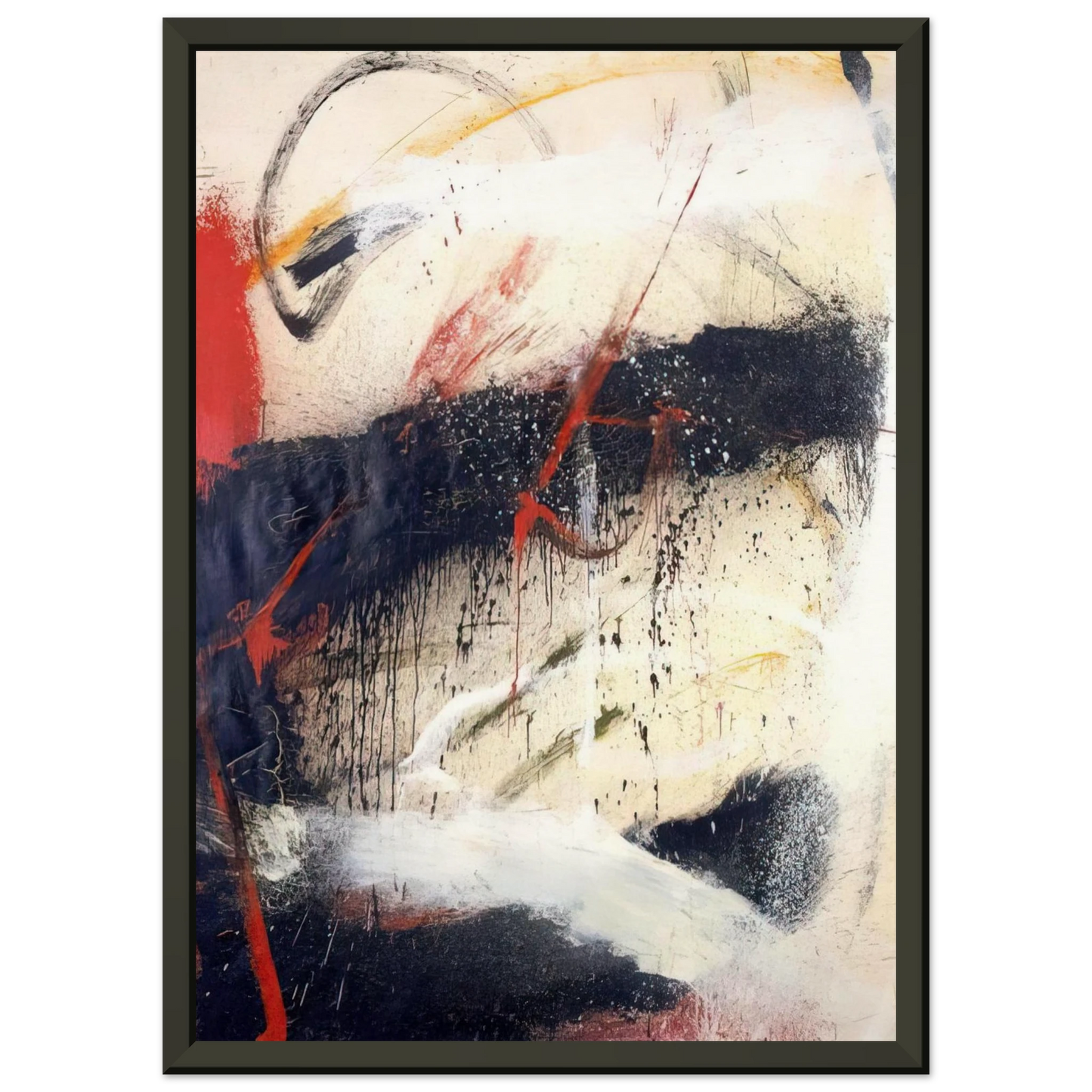 Norman Bluhm Mathematics 1962 Framed Art Print - Aluminum Frame - 60x80 cm / 24x32 inches