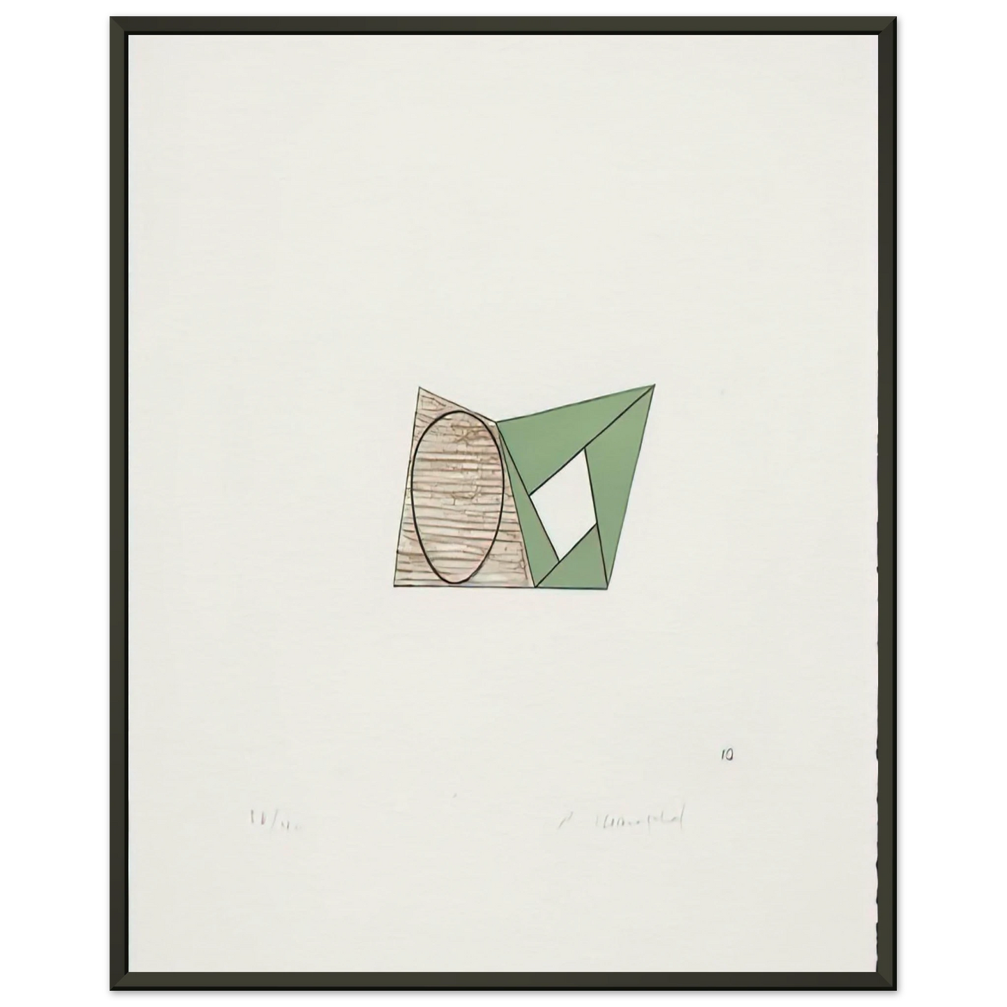 Robert Mangold PAGES 10 1989 Framed Art Print - Aluminum Frame - 40x50 cm / 16x20 inches