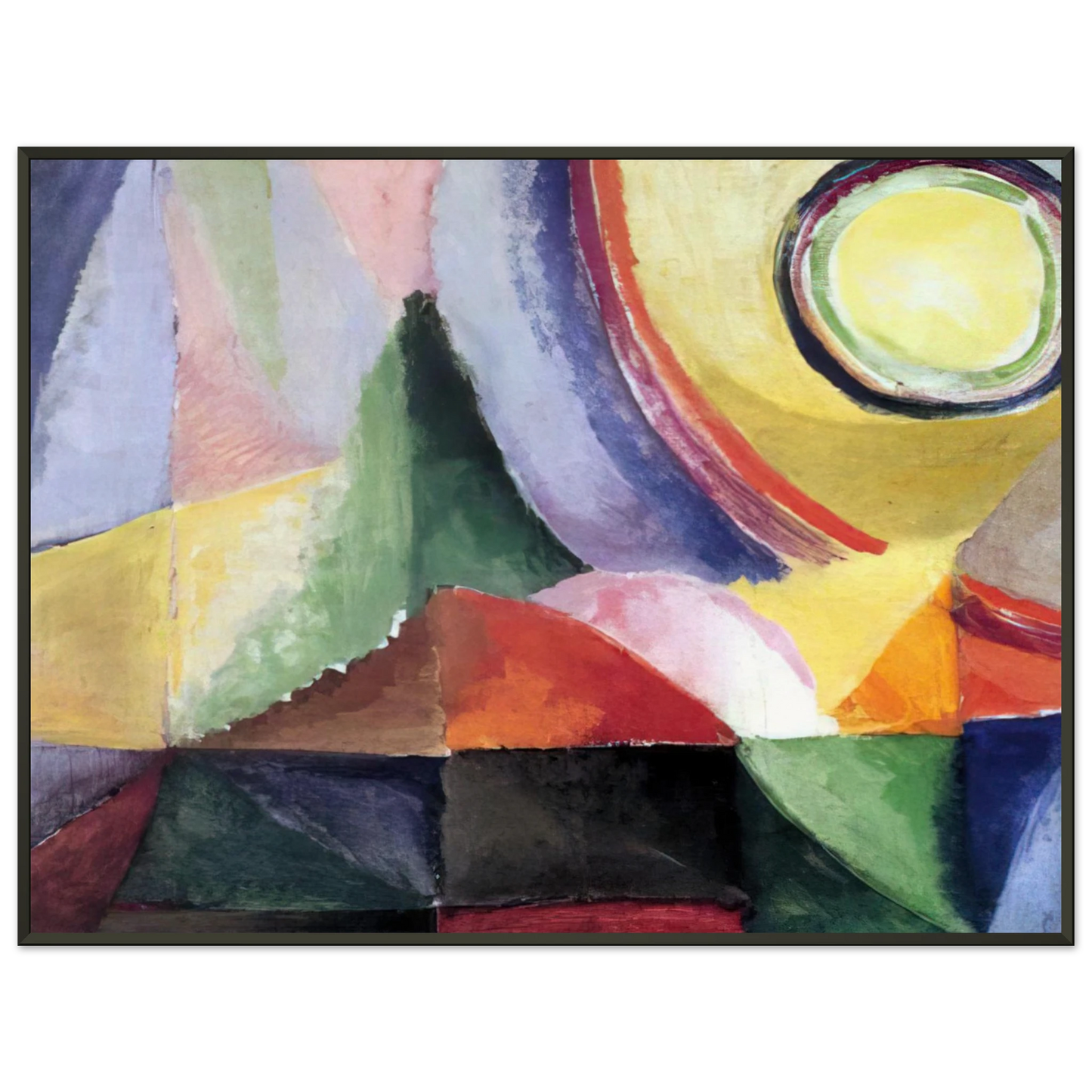 Sonia Delaunay ELECTRIC PRISMS Framed Art Print - Aluminum Frame - 40x50 cm / 16x20 inches