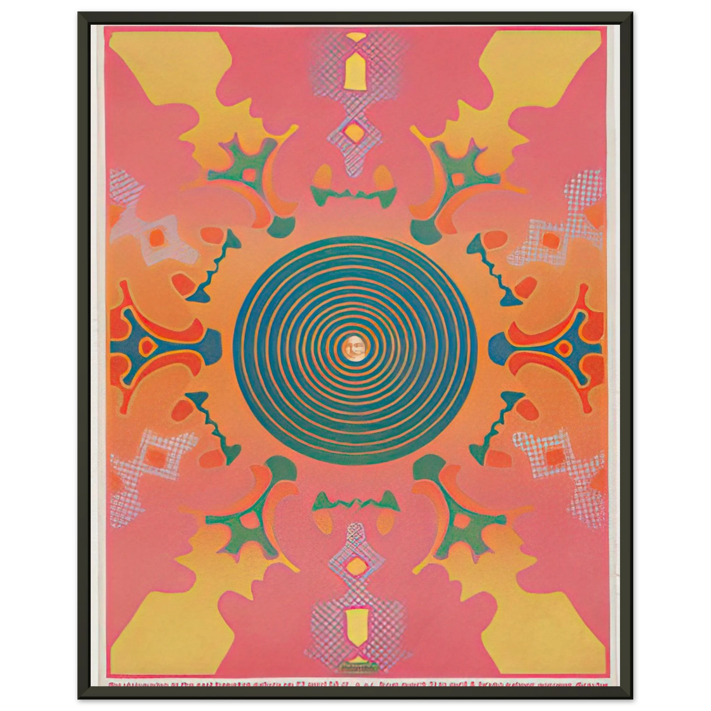Peter Max THE VISIONARIES AT THE EAST HAMPTON GALLERY 1967 Framed Art Print - Aluminum Frame - 40x50 cm / 16x20 inches