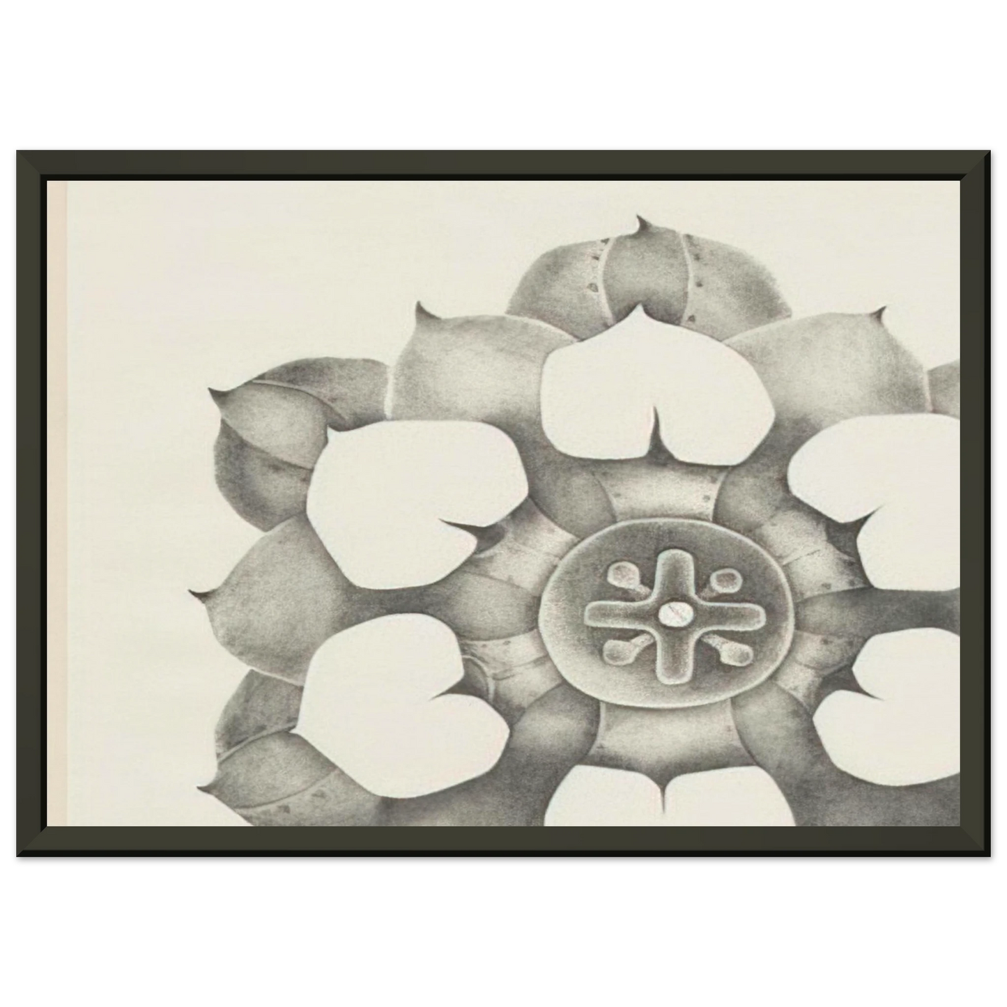 Lee Bontecou TENTH STONE 1968 Framed Art Print - Aluminum Frame - 60x80 cm / 24x32 inches