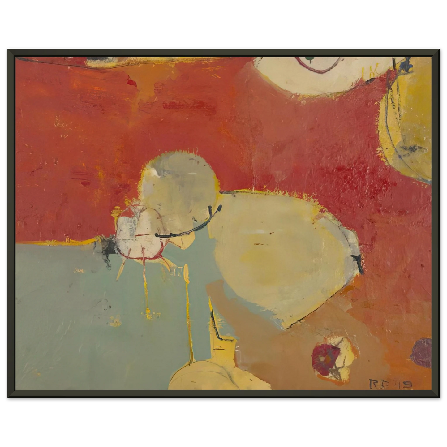 Richard Diebenkorn Untitled 2 Sausalito Framed Art Print - Aluminum Frame - 60x80 cm / 24x32 inches
