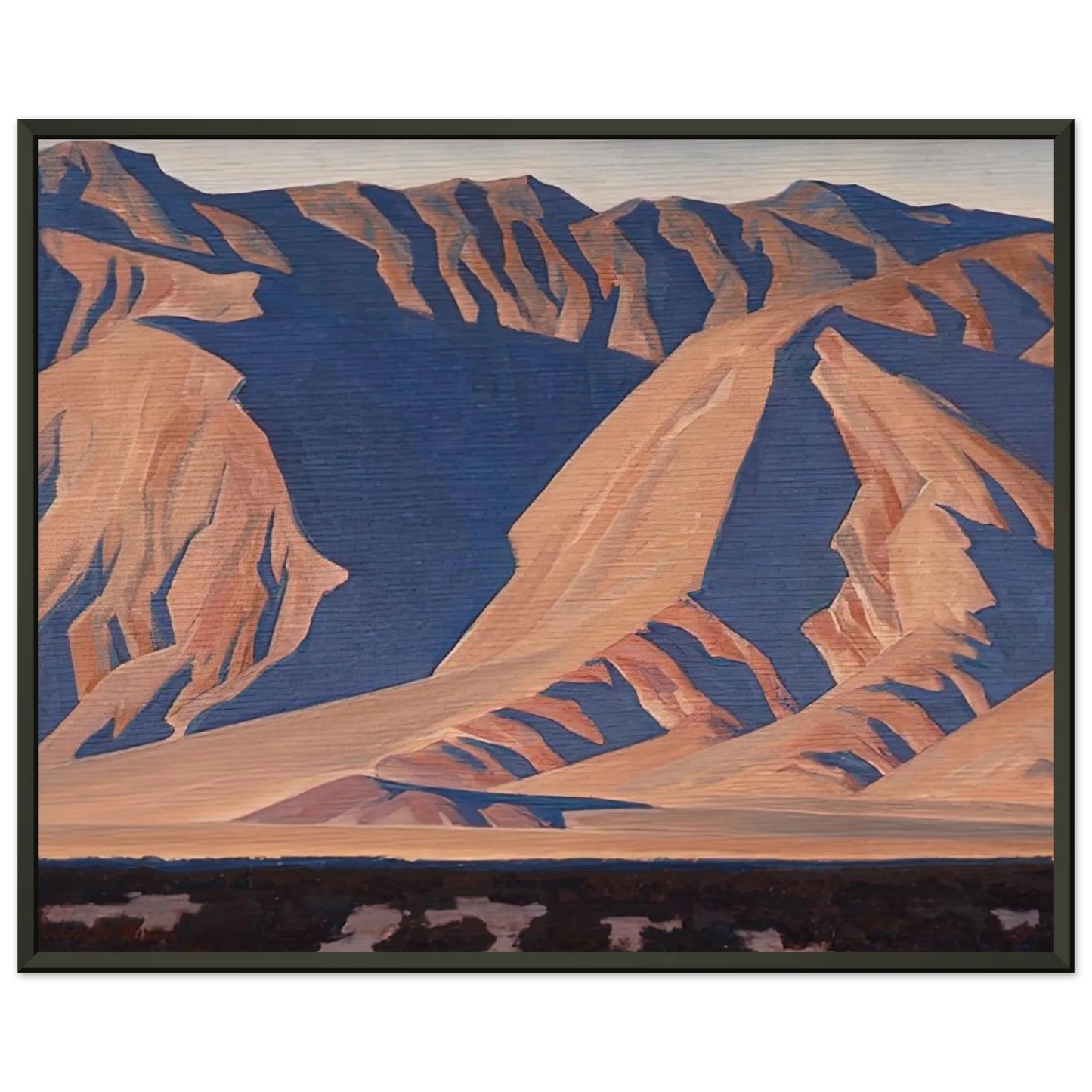 Maynard Dixon INYO MOUNTAINS 1944 Framed Art Print - Aluminum Frame - 70x100 cm / 28x40 inches