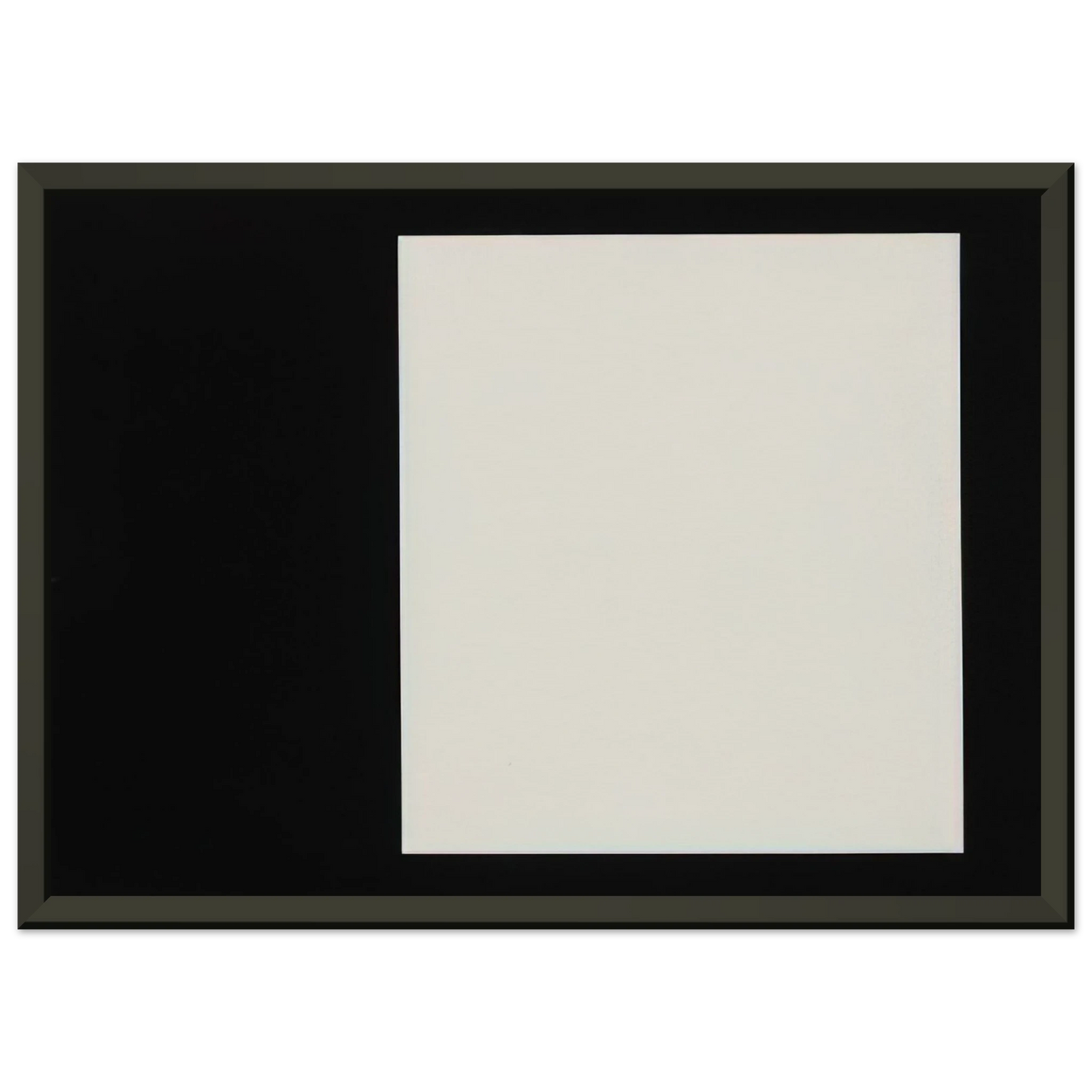 Ellsworth Kelly Rectangle from the series Line Form Color Framed Art Print - Aluminum Frame - 60x80 cm / 24x32 inches