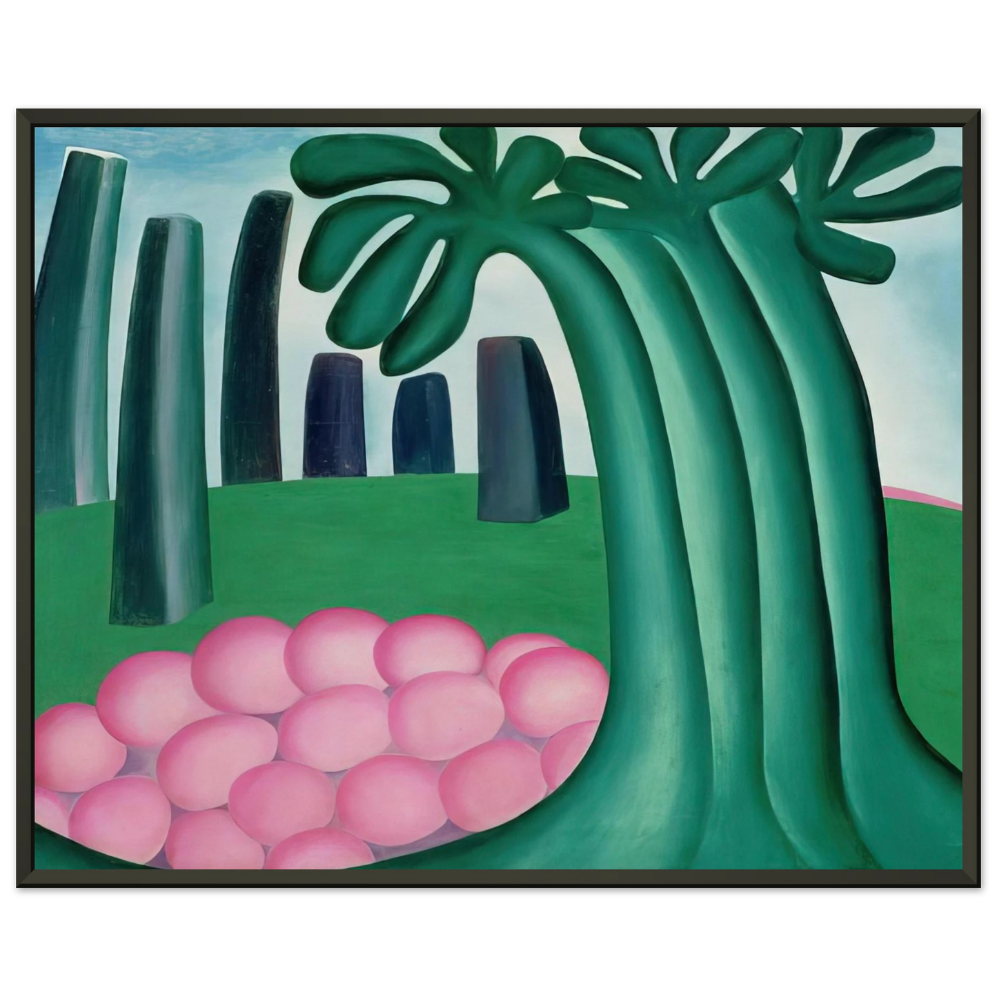 Tarsila do Amaral Forest Framed Art Print - Aluminum Frame - 40x50 cm / 16x20 inches