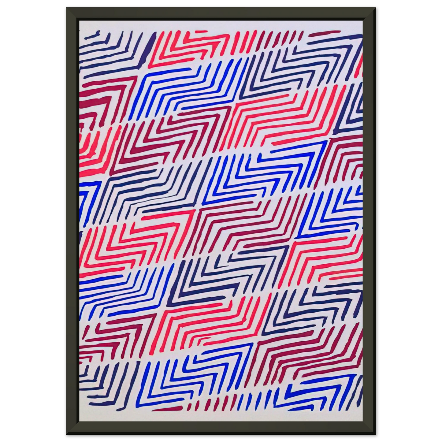 Sonia Delaunay COMPOSITION 30 Framed Art Print - Aluminum Frame - 60x80 cm / 24x32 inches