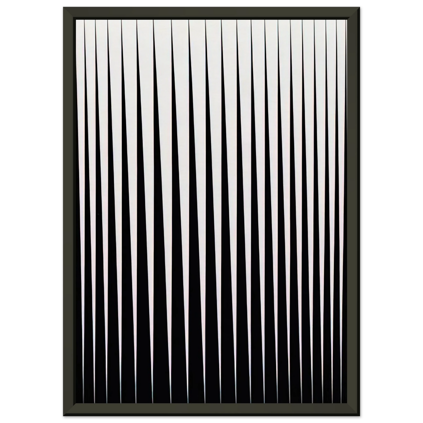 Bridget Riley BREATHE 1966 Framed Art Print - Aluminum Frame - 40x50 cm / 16x20 inches