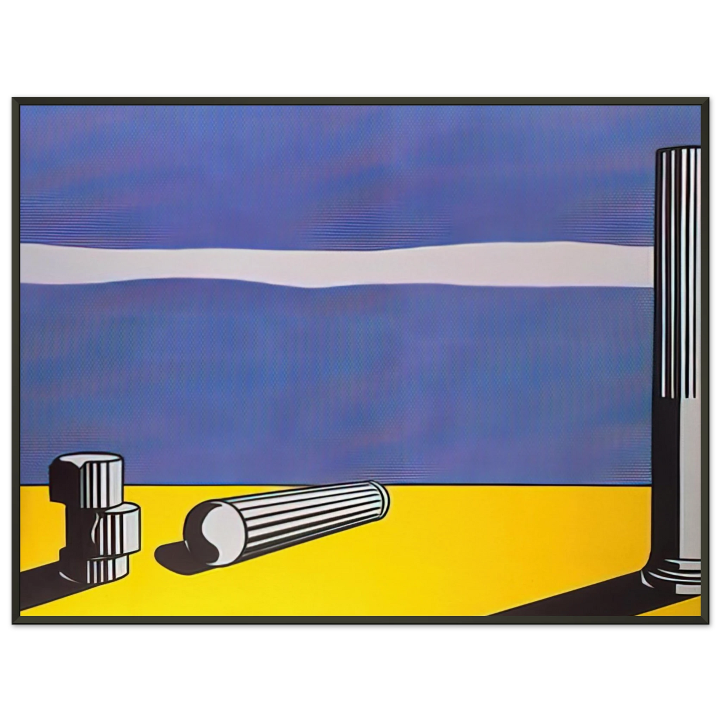 Roy Lichtenstein RUINS 1965 Framed Art Print - Aluminum Frame - 70x100 cm / 28x40 inches