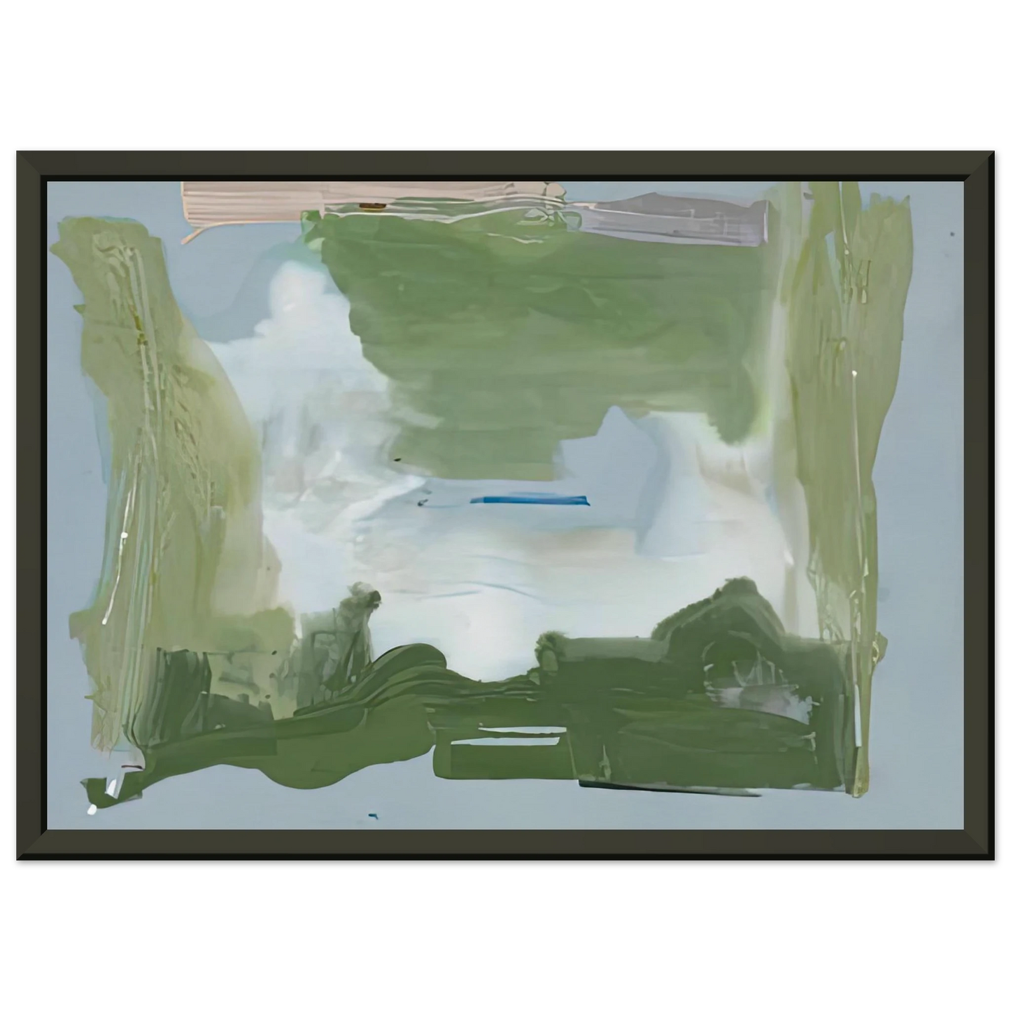 Helen Frankenthaler  Lush Spring 1975 Framed Art Print  - Aluminum Frame - 70x100 cm / 28x40 inches