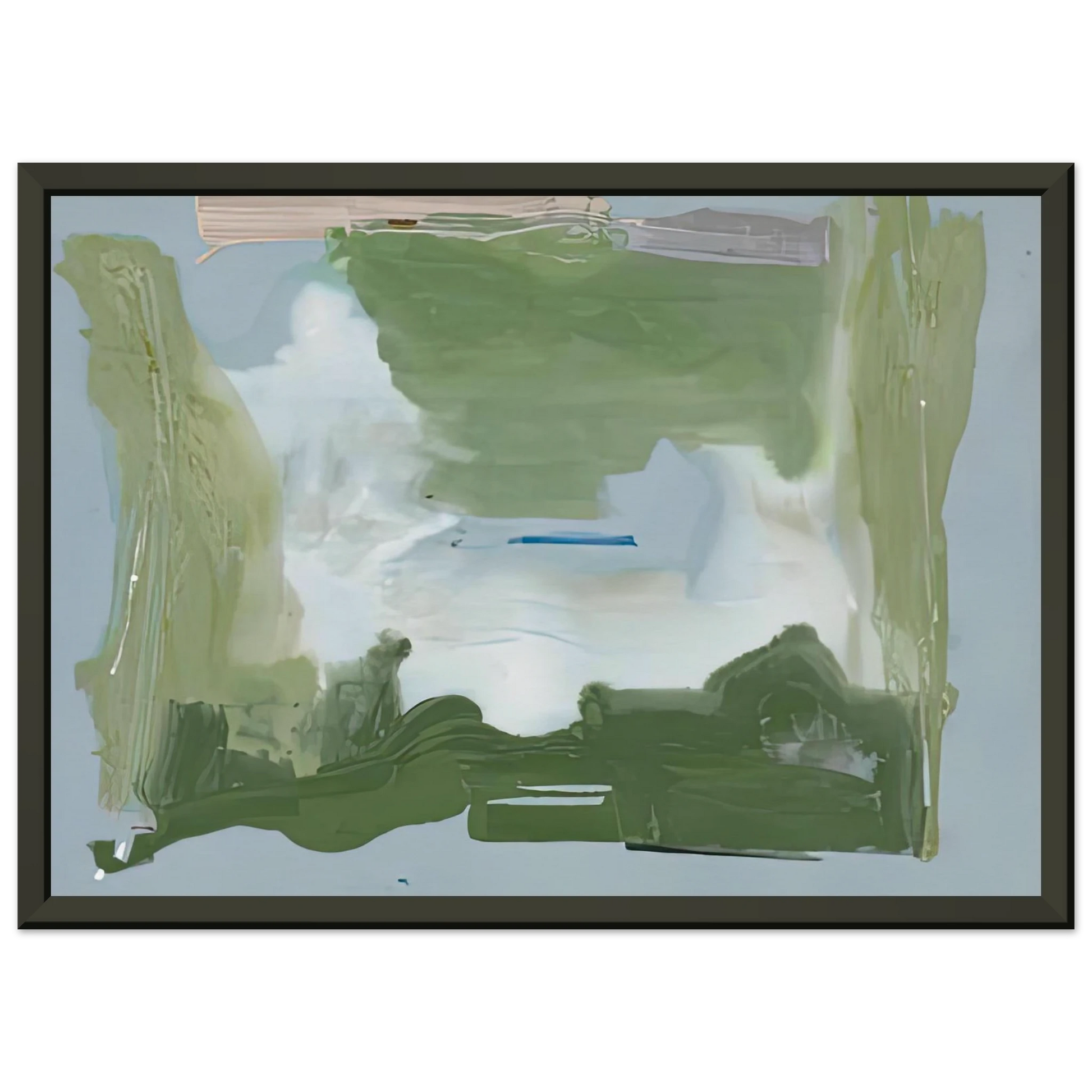 Helen Frankenthaler  Lush Spring 1975 Framed Art Print  - Aluminum Frame - 70x100 cm / 28x40 inches