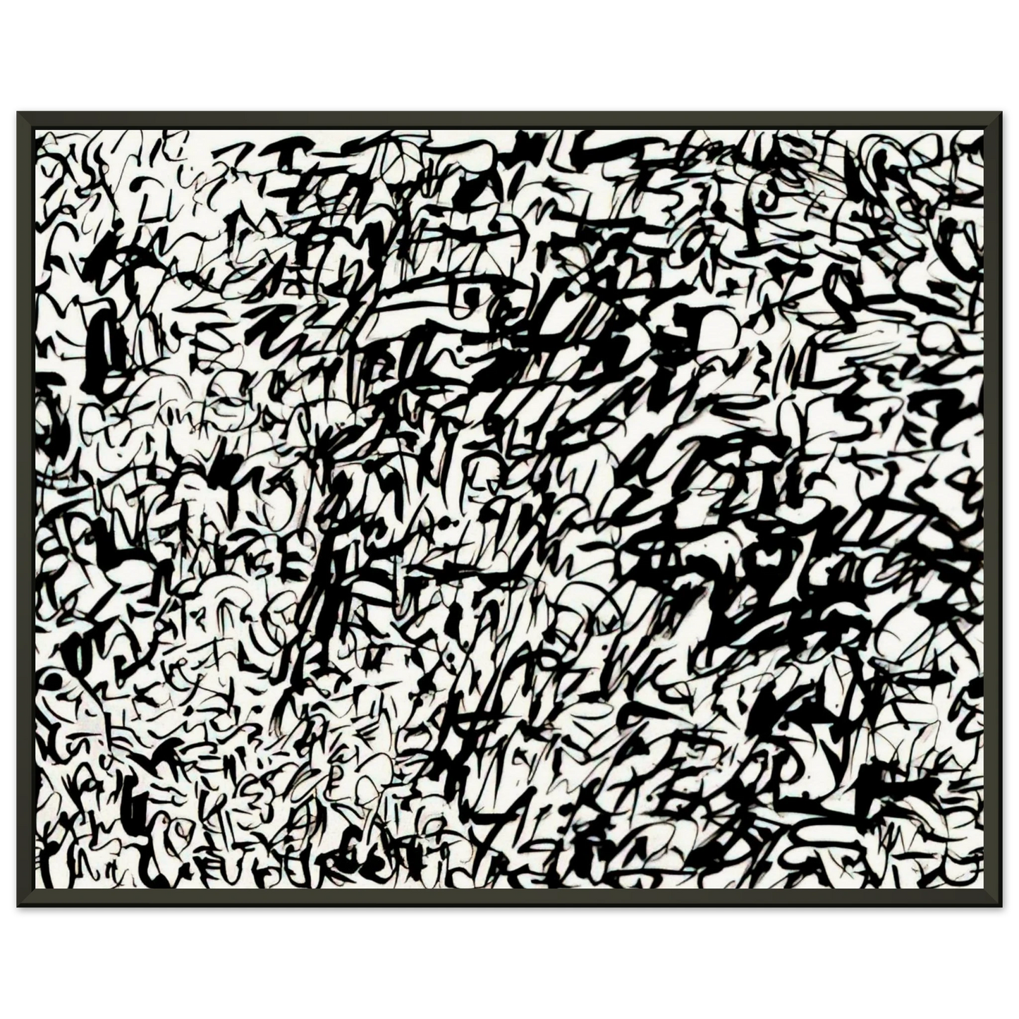 Keith Haring UNTITLED 1978 2 Framed Art Print - Aluminum Frame - 60x80 cm / 24x32 inches