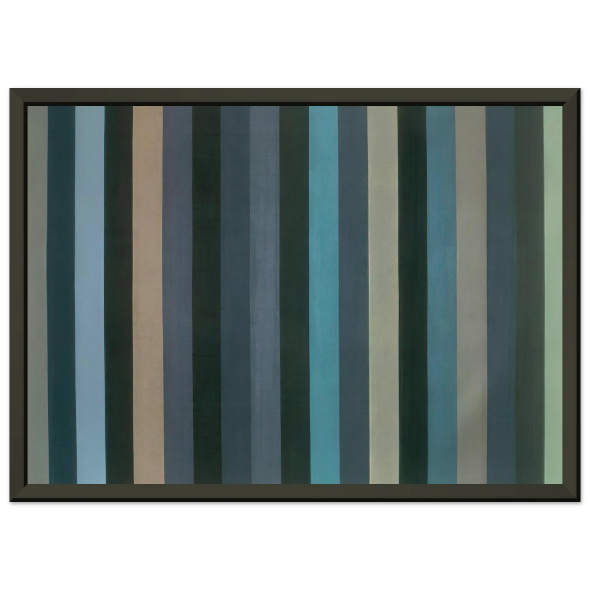 Gene Davis  Moroccan Midnight  1984 Framed Art Print  - Aluminum Frame - 70x100 cm / 28x40 inches