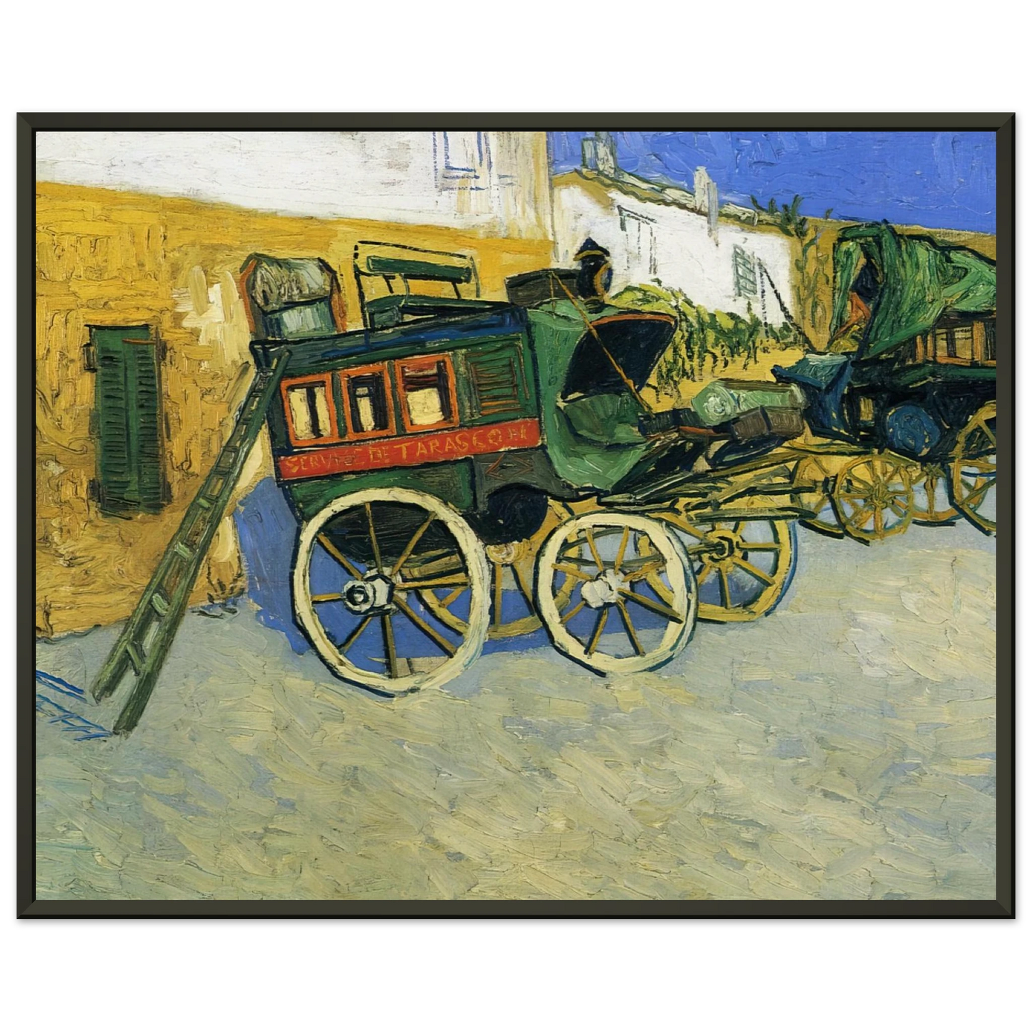 Vincent van Gogh The Tarascon Diligence Framed Art Print - Aluminum Frame - 60x80 cm / 24x32 inches