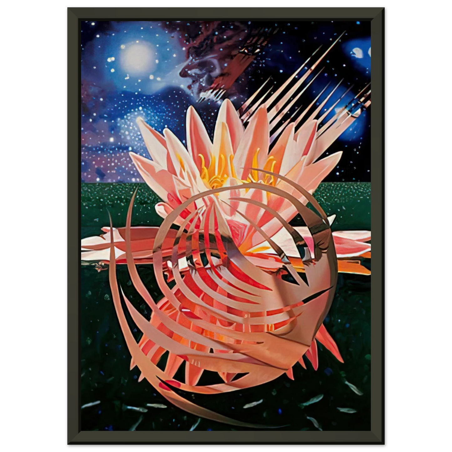 James Rosenquist Welcome to the Water Planet Framed Art Print - Aluminum Frame - 60x80 cm / 24x32 inches