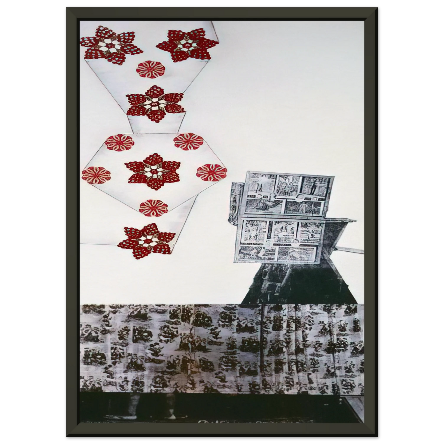 Robert Rauschenberg PARK ROCI MEXICO 1985 Framed Art Print - Aluminum Frame - 60x80 cm / 24x32 inches