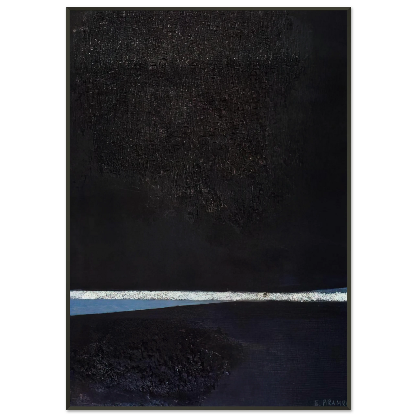 Enrico Prampolini ASTRAZIONE PLASTICA X 1955 Framed Art Print - Aluminum Frame - 21x29.7 cm / 8x12"