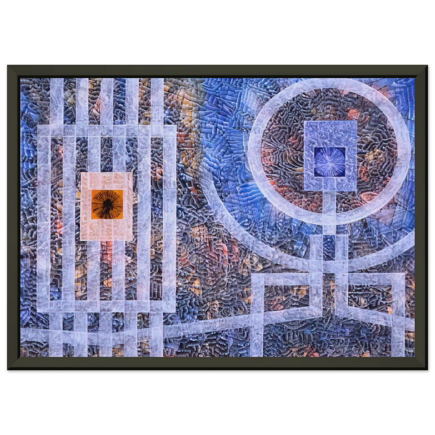 Jimmy Ernst Exile 1974 Framed Art Print - Aluminum Frame - 60x80 cm / 24x32 inches