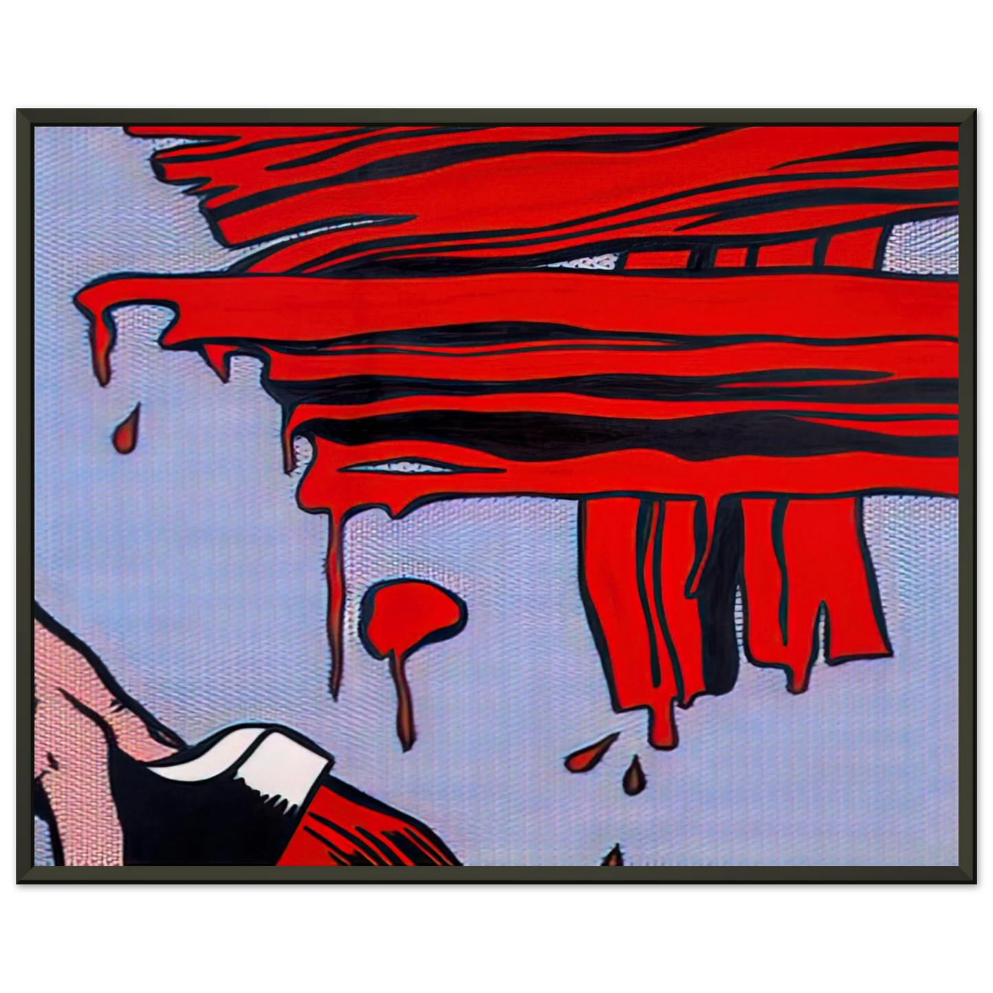 Roy Lichtenstein BRUSHSTROKES 1965 Framed Art Print - Aluminum Frame - 60x80 cm / 24x32 inches