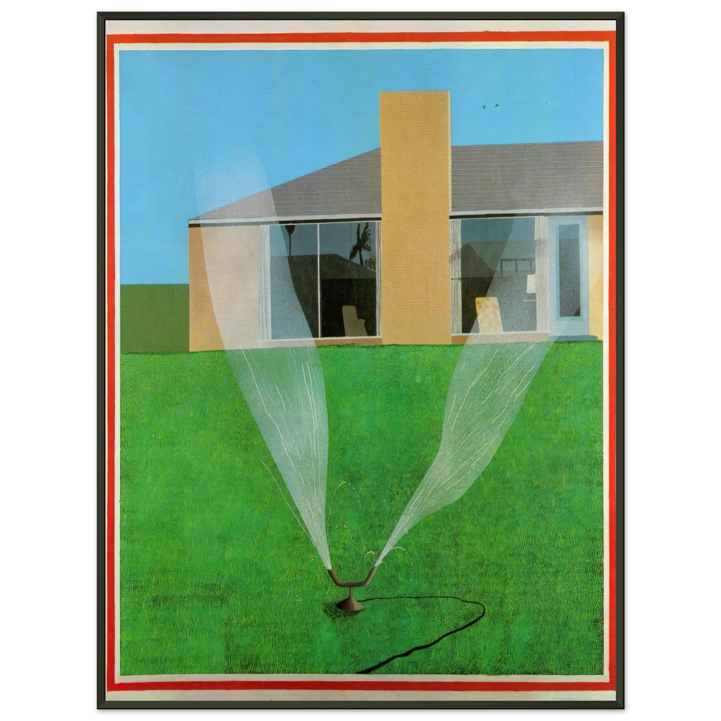David Hockney David Hockney Framed Art Print - Aluminum Frame - 70x100 cm / 28x40 inches