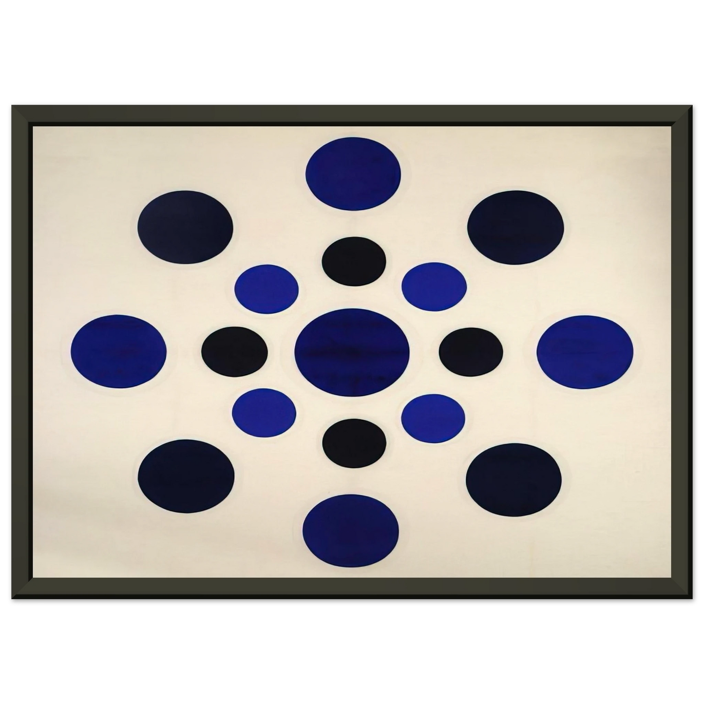 Thomas Downing On Blue 1963 Framed Art Print - Aluminum Frame - 60x80 cm / 24x32 inches