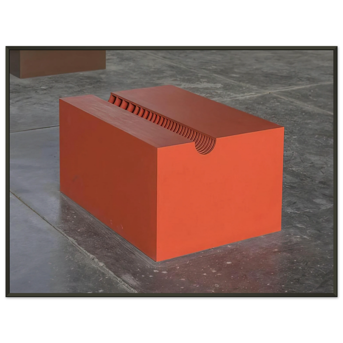 Donald Judd Untitled The Block 1963 Framed Art Print - Aluminum Frame - 70x100 cm / 28x40 inches