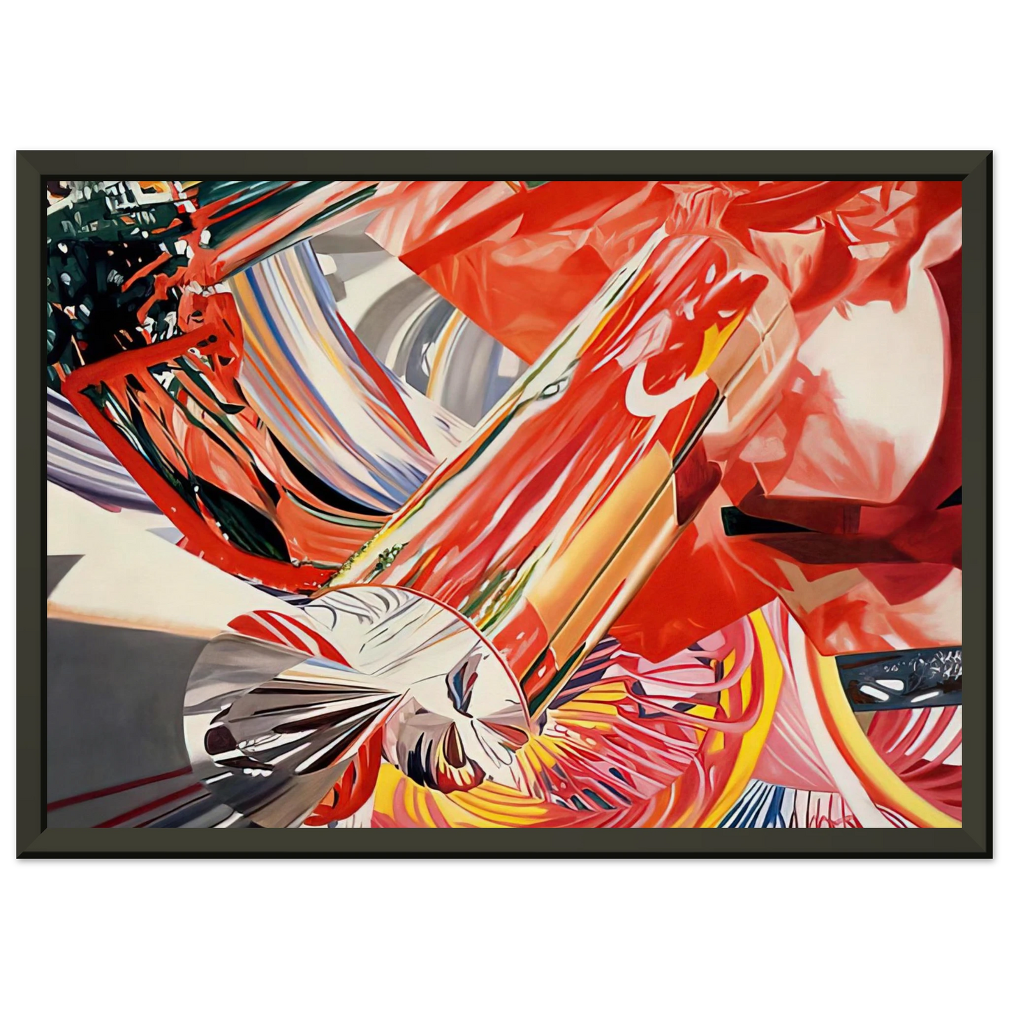 James Rosenquist Hitchhiker Speed of Light Framed Art Print - Aluminum Frame - 40x50 cm / 16x20 inches
