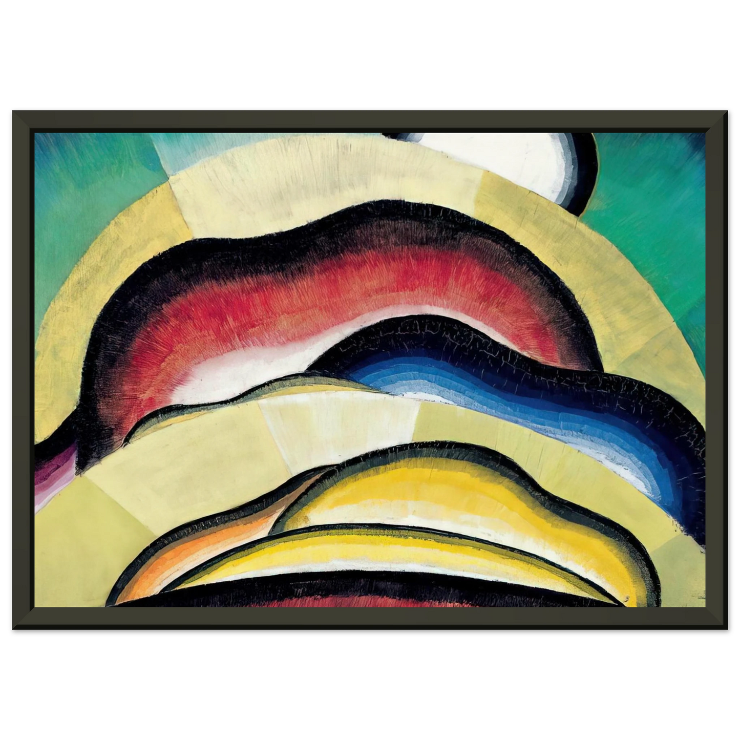 Arthur Dove Sunrise 1924 Framed Art Print - Aluminum Frame - 70x100 cm / 28x40 inches
