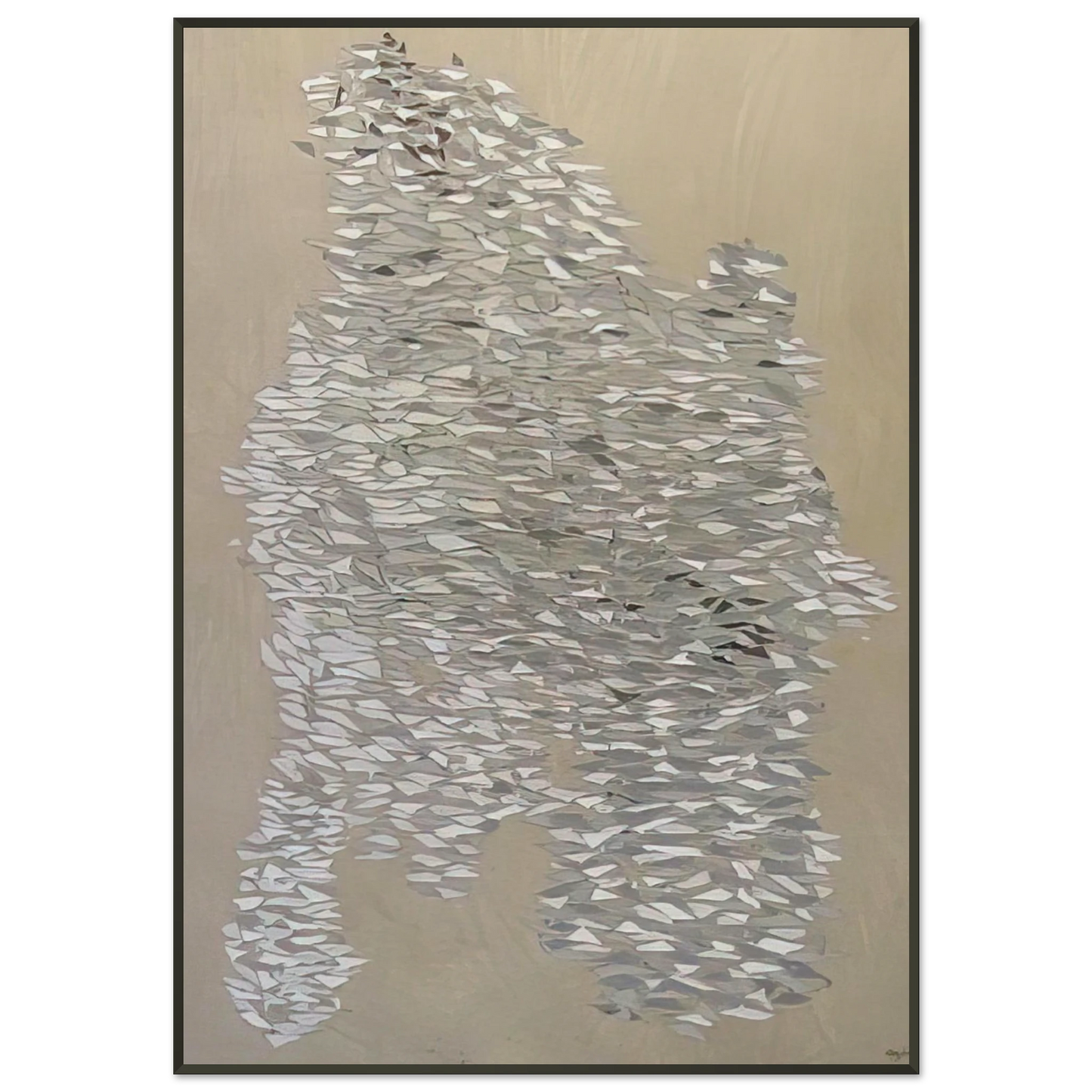 Robert Goodnough Impact 1971 Framed Art Print - Aluminum Frame - 21x29.7 cm / 8x12"