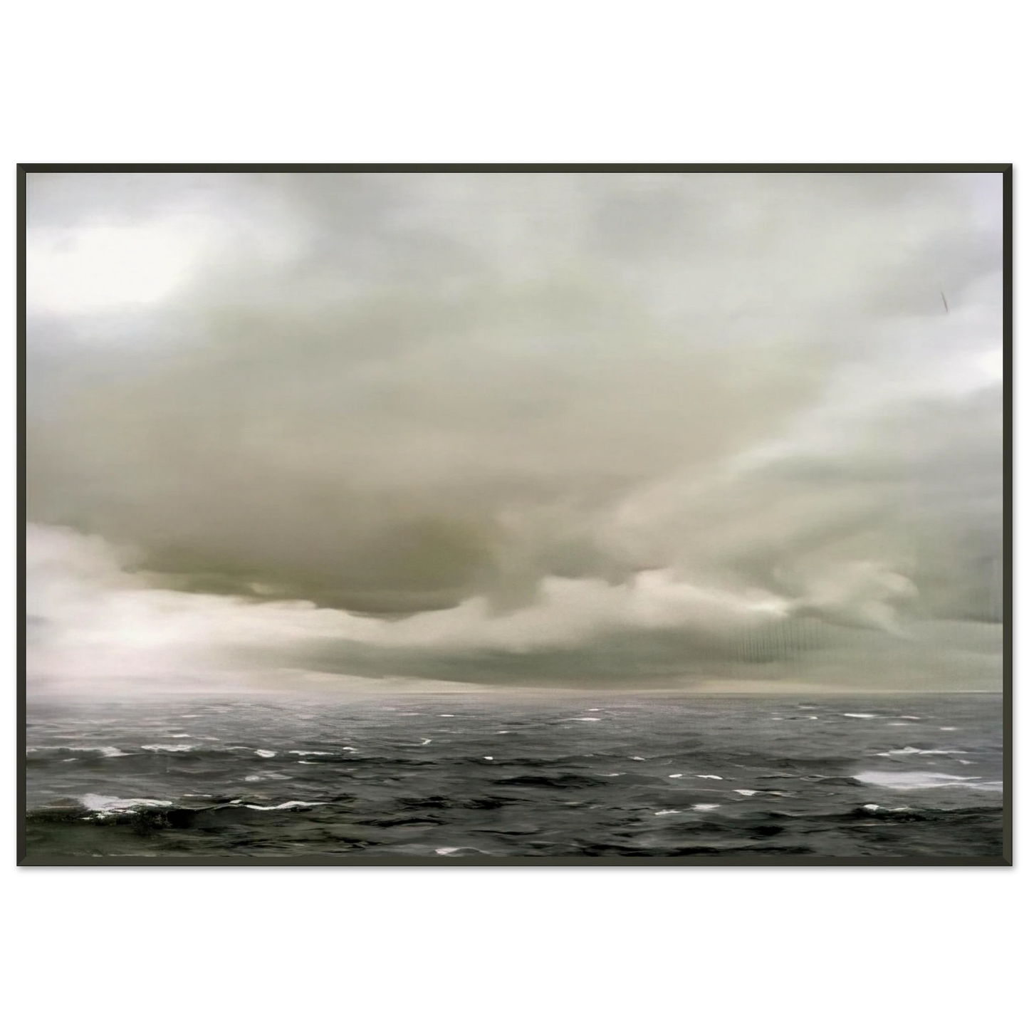 Gerhard Richter SEASCAPE CLOUDY Framed Art Print - Aluminum Frame - 21x29.7 cm / 8x12"