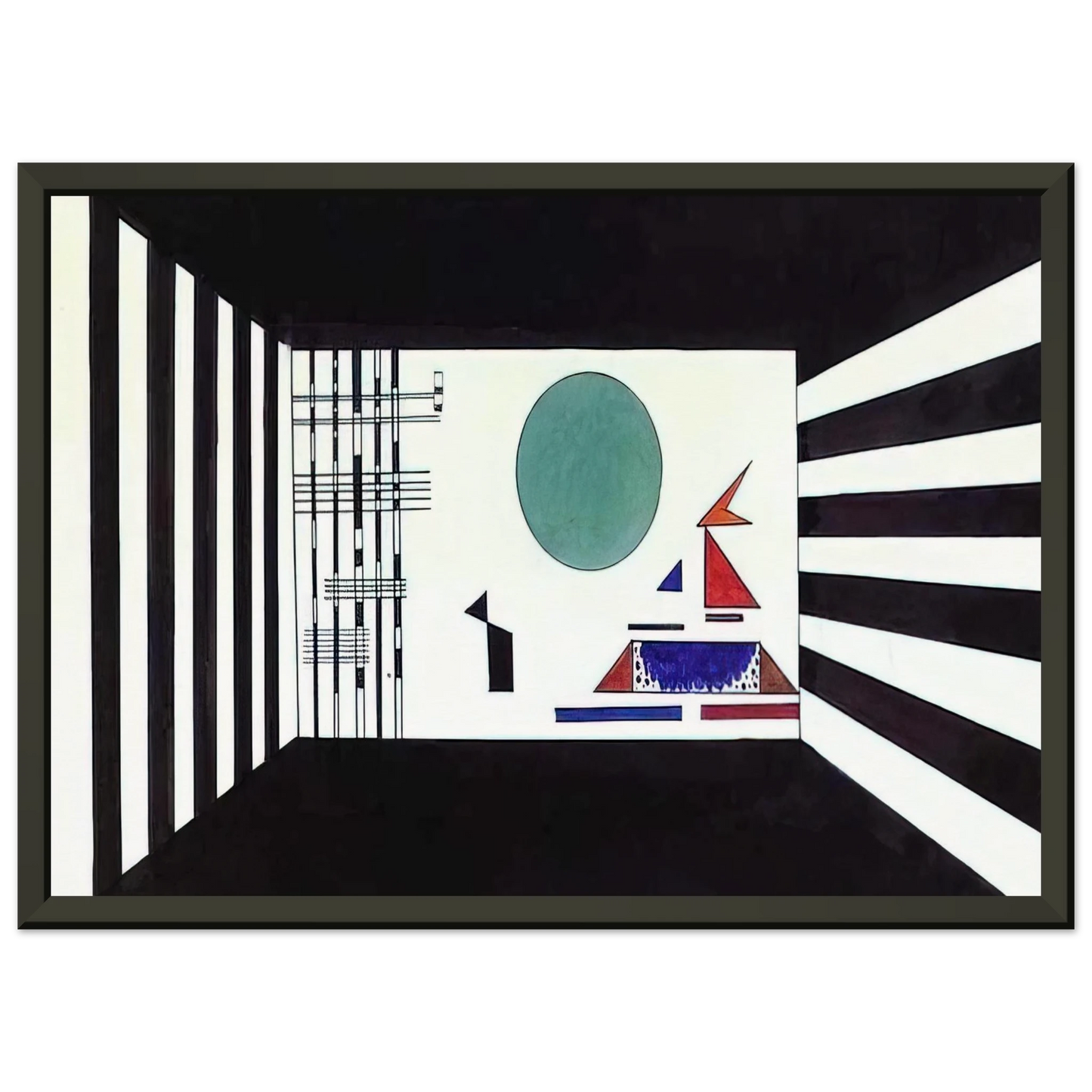 Wassily Kandinsky NOTDETECTED189367 Framed Art Print - Aluminum Frame - 70x100 cm / 28x40 inches