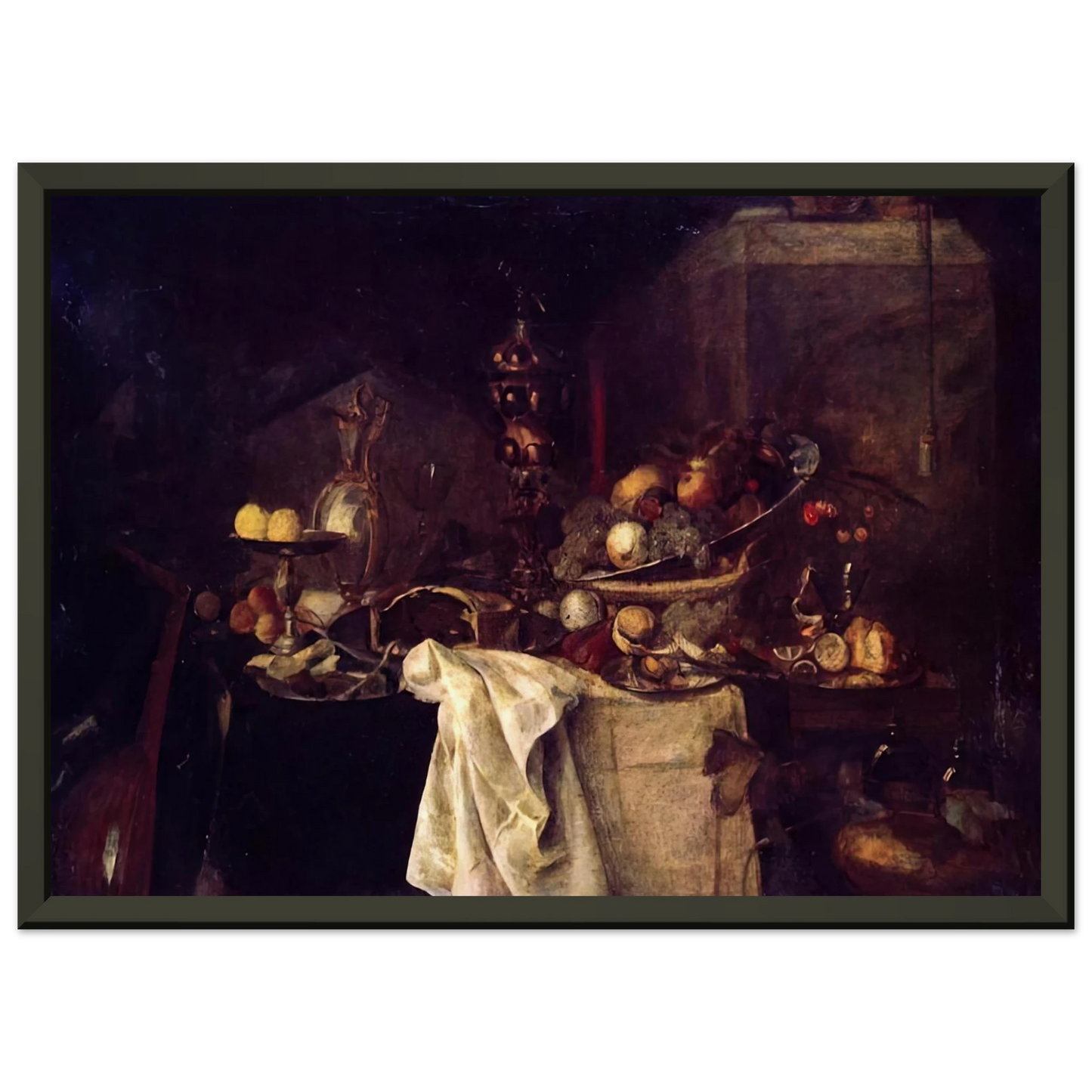 Henri Matisse LA DESERTE AFTER JAN DAVIDSZ DE HEEM 1893 Framed Art Print - Aluminum Frame - 70x100 cm / 28x40 inches