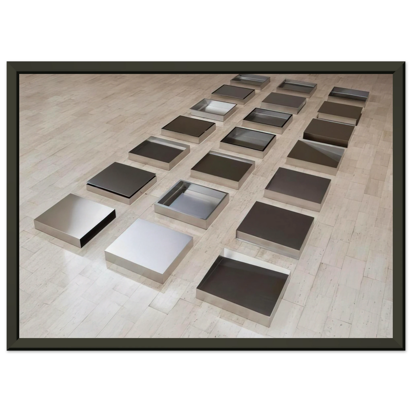 Donald Judd Untitled 1977 Framed Art Print - Aluminum Frame - 60x80 cm / 24x32 inches