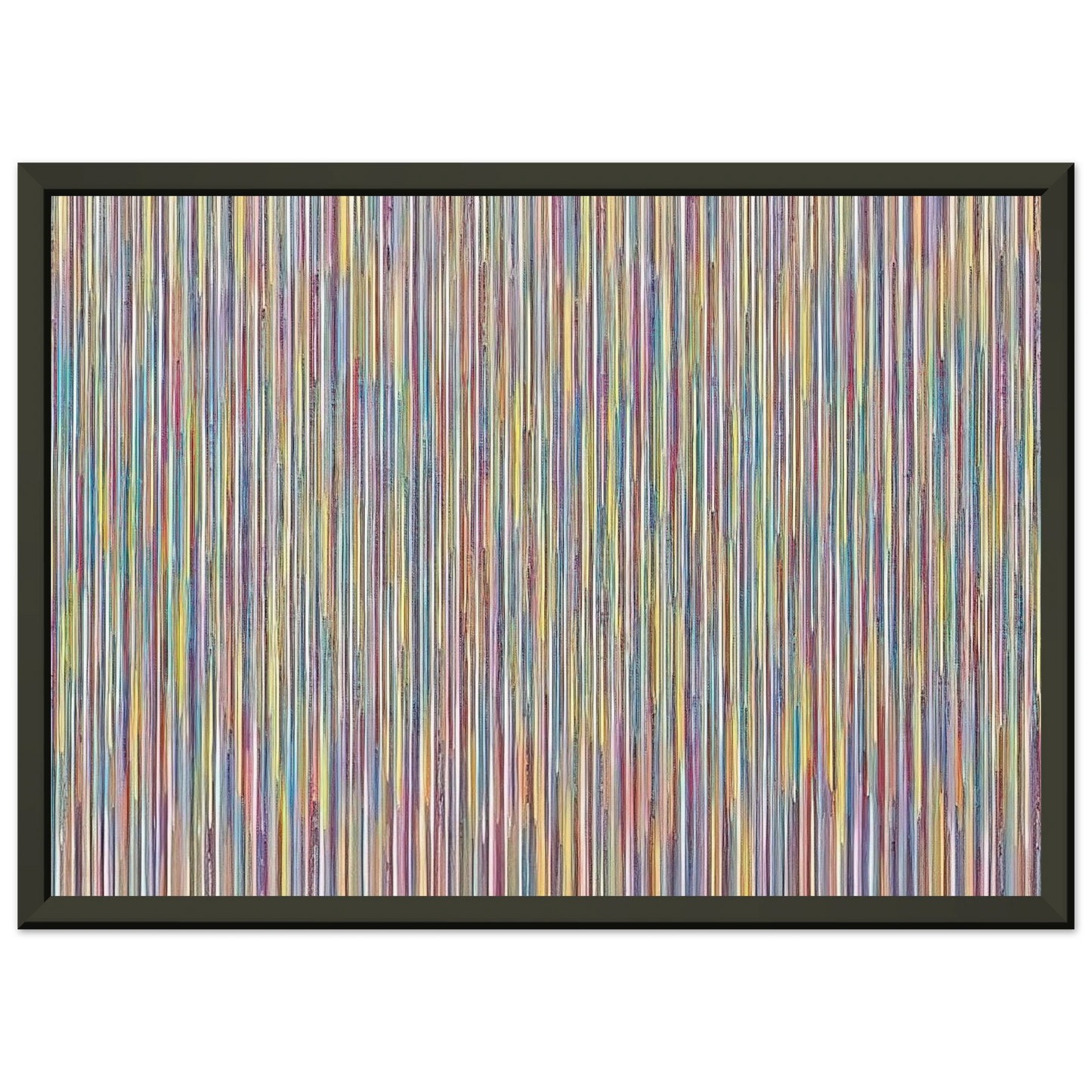 Gene Davis  Monets Garden  1980 Framed Art Print  - Aluminum Frame - 40x50 cm / 16x20 inches